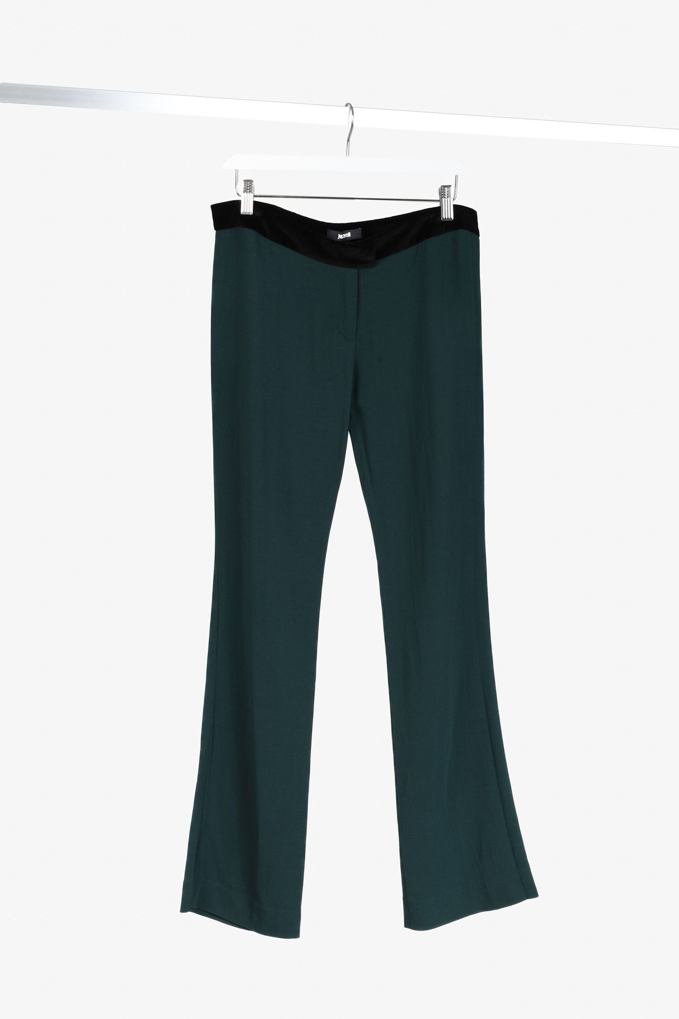 Just Cavalli Just Cavalli Green Velvet Waist Trousers Size 33" - 1 Thumbnail