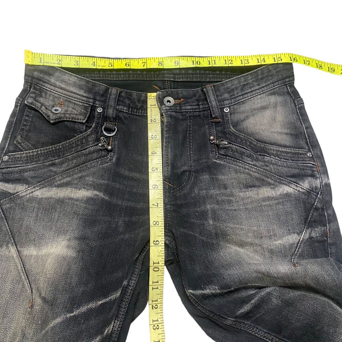 Nicole Club NCFM Mudwash Distressed Denim Flare Jeans Size US 31 - 19 Thumbnail