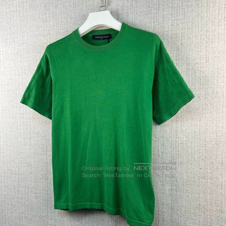 Louis Vuitton Louis Vuitton Green cuff embossed full logo short sleeve Size US S / EU 44-46 / 1 - 2 Thumbnail