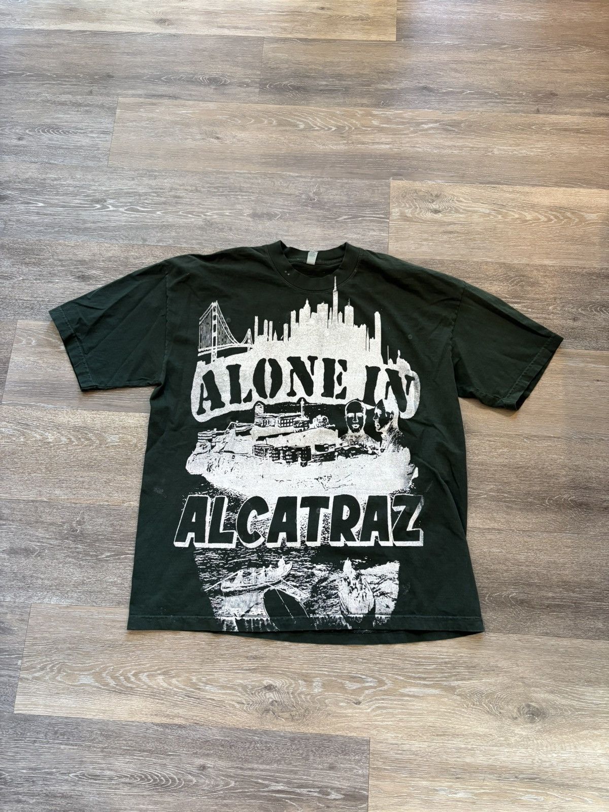 Los Angeles Apparel Heavyweight Custom Alcatraz T-Shirt Size US XL / EU 56 / 4 - 1 Thumbnail