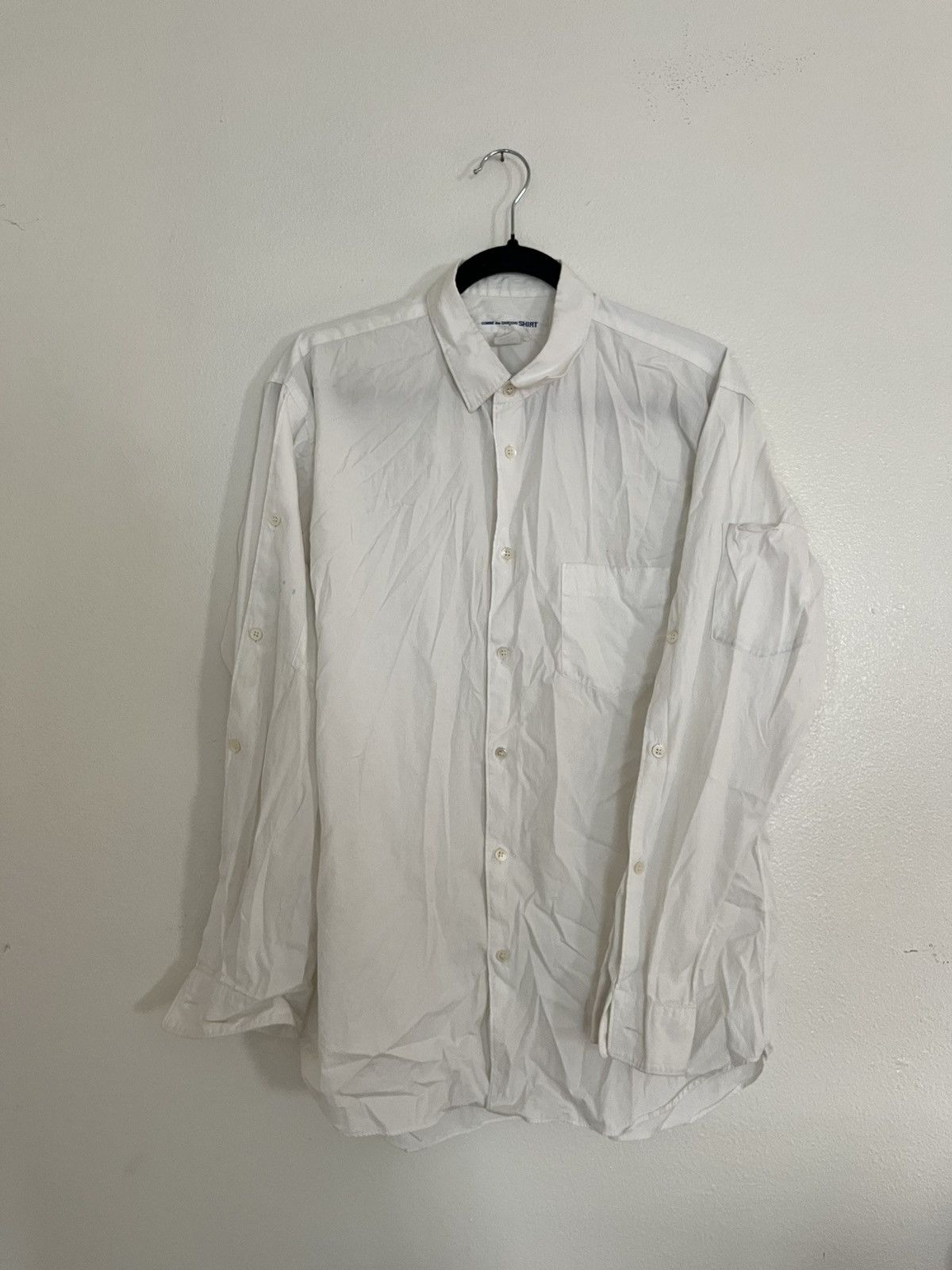 Comme des Garcons Commes des Garçons white button up shirt Size US L / EU 52-54 / 3 - 1 Thumbnail