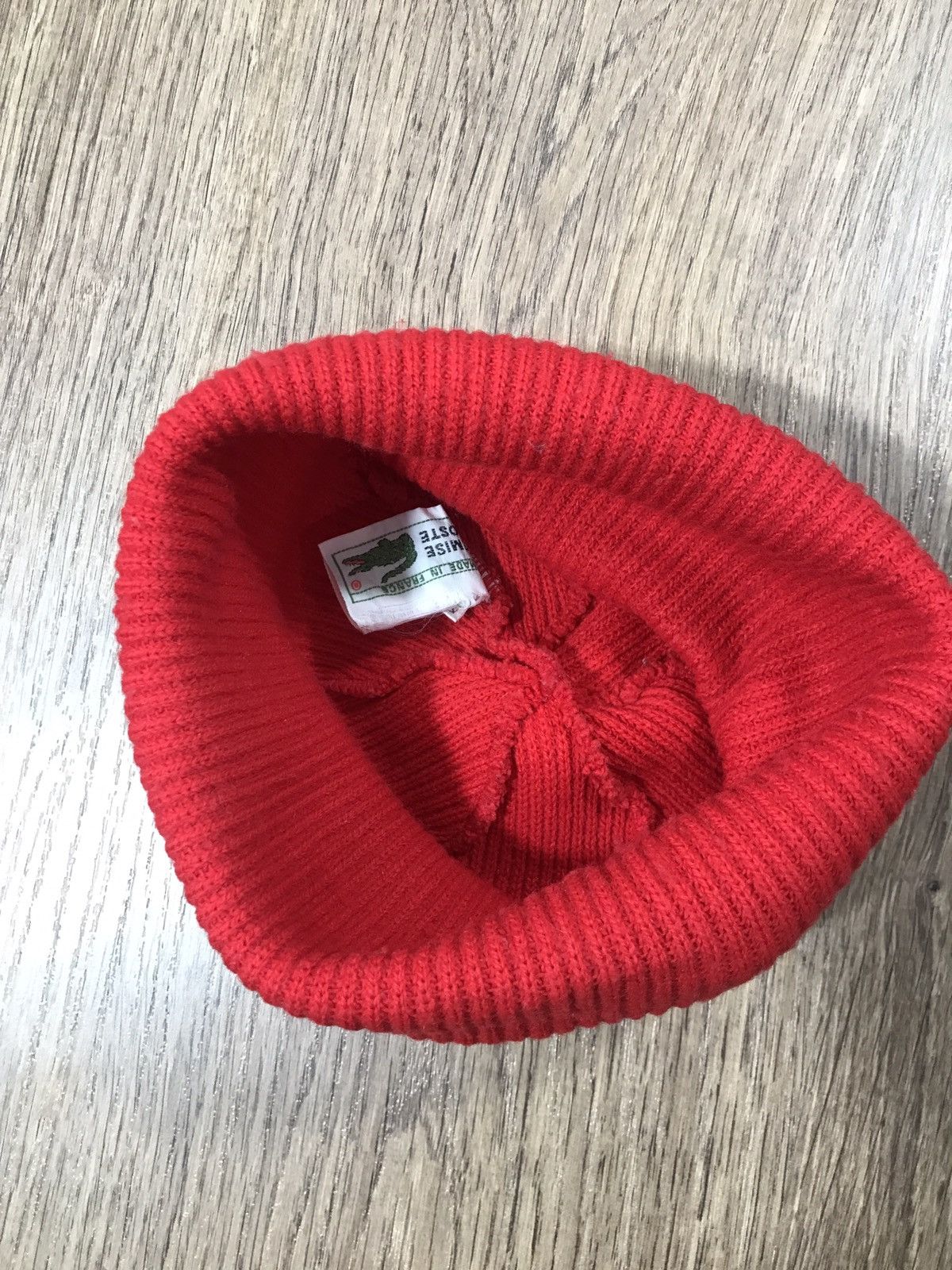 Lacoste × Vintage Lacoste Vintage Beanie Hat Cap 90s One Size Made In France Size ONE SIZE - 8 Thumbnail