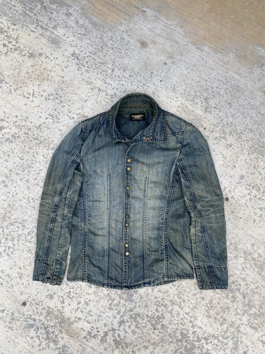 Tornado Mart Distressed Tornado Mart denim jacket Size M / US 6-8 / IT 42-44 - 1 Thumbnail