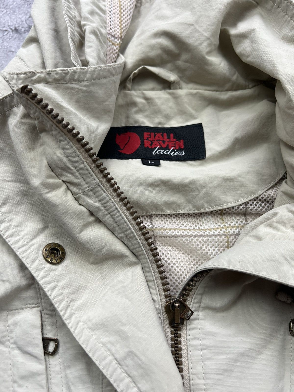 Fjallraven Fjallraven White Nylon Womens Jacket Size L / US 10 / IT 46 - 7 Thumbnail