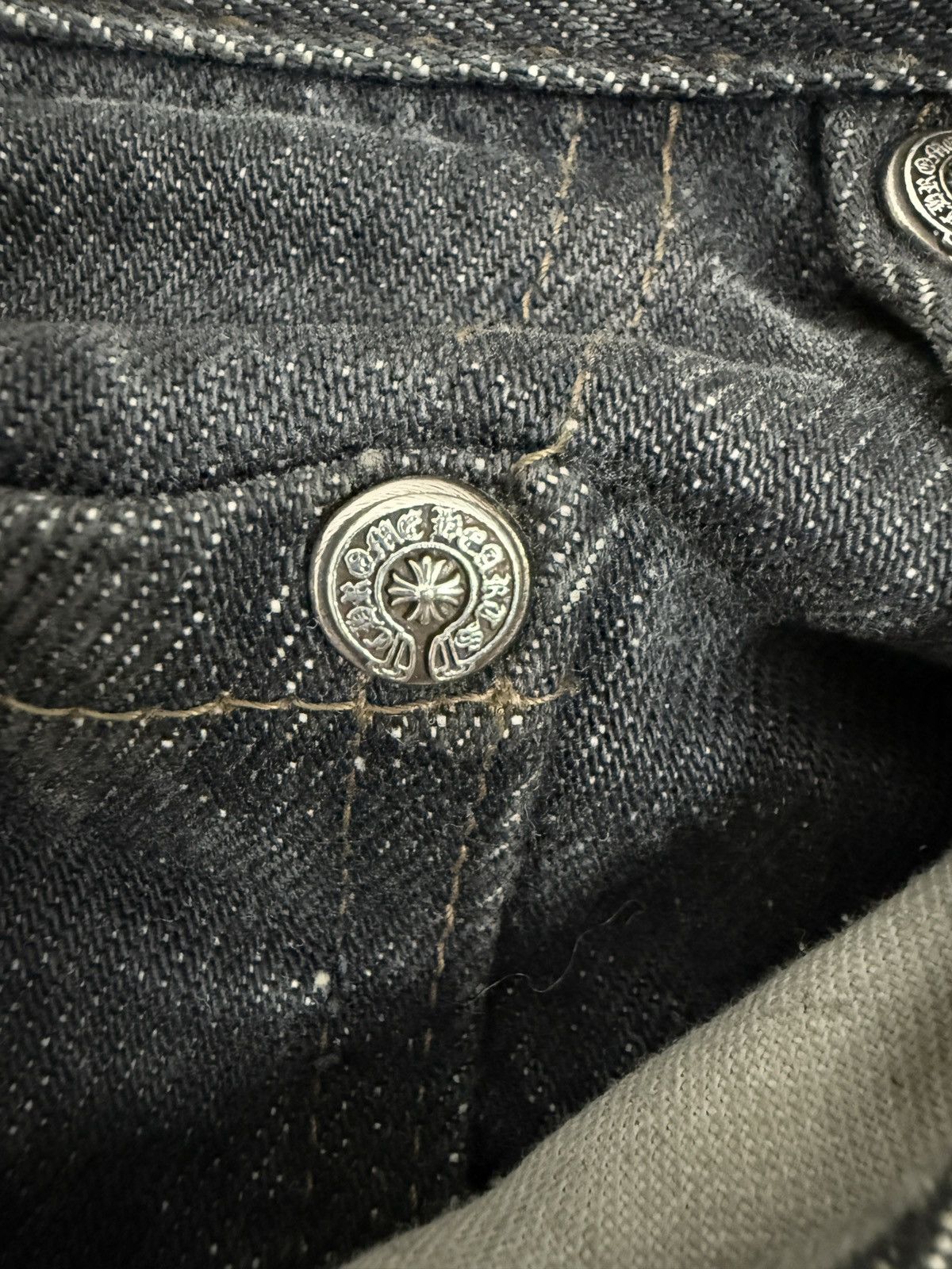 Chrome Hearts Chrome Hearts Levi‘s 501 20 Cross Patch Jeans Size US 31 - 8 Thumbnail