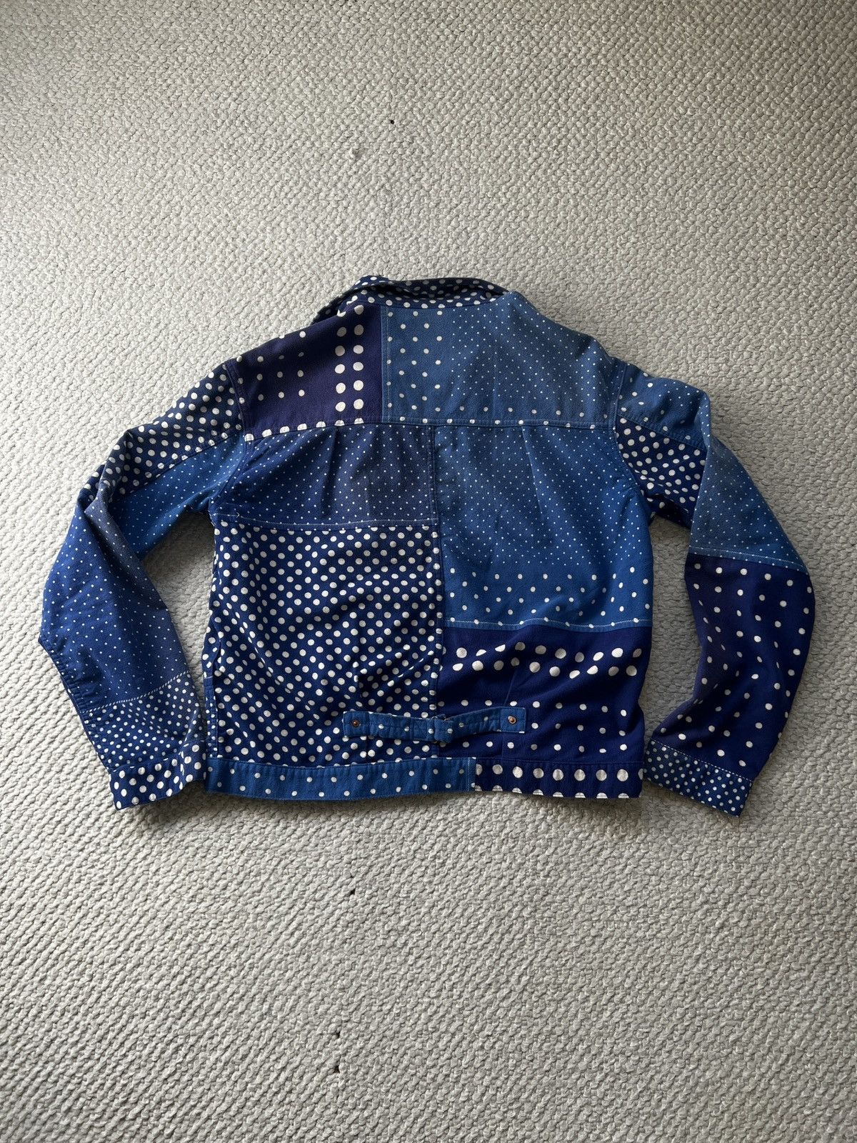 Kapital Kapital FLANNEL POLKADOT X BANDANA REVERSIBLE 1ST JKT - BLUE Size US L / EU 52-54 / 3 - 6 Thumbnail