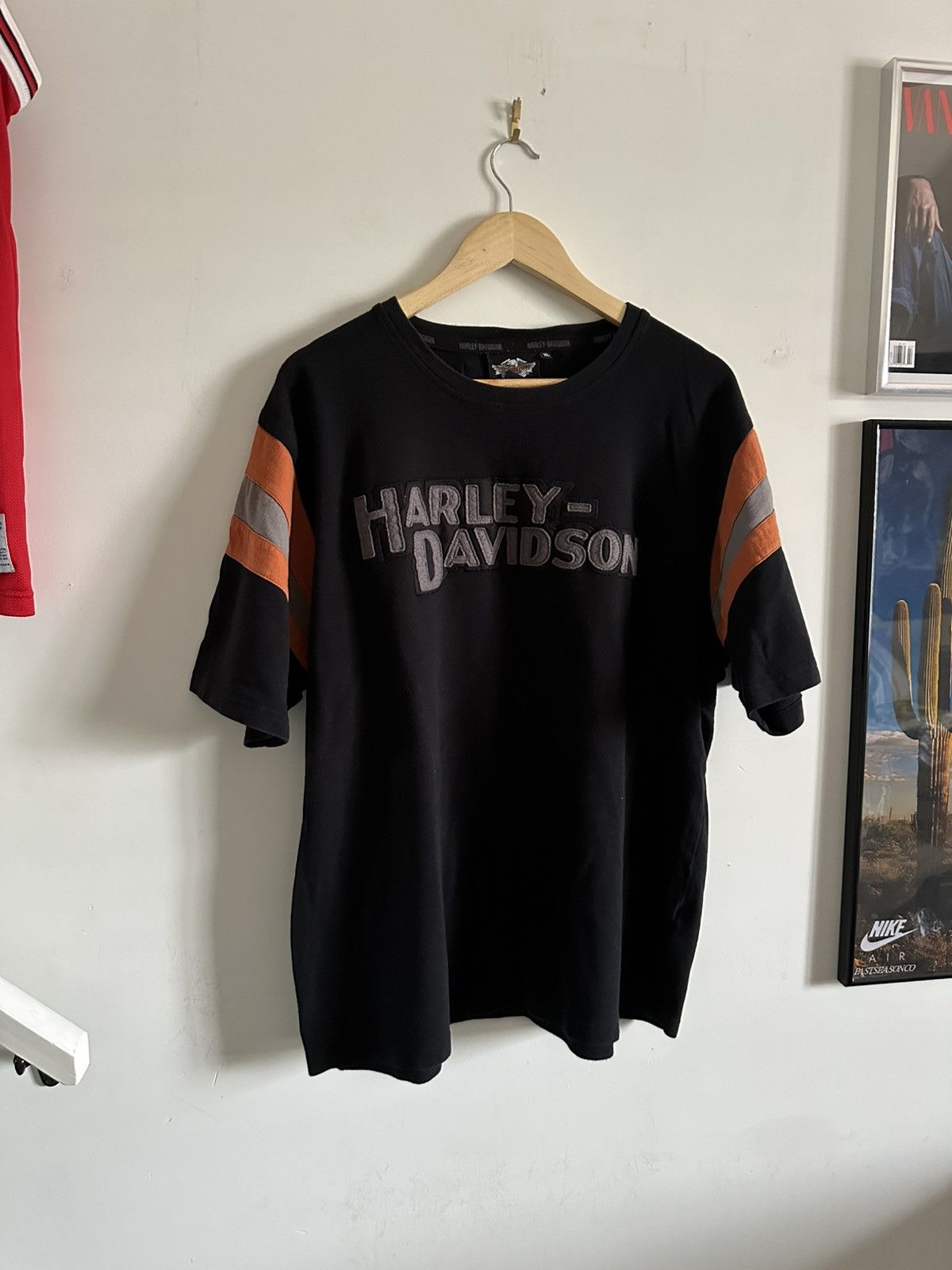 Harley Davidson × Vintage Harley Davidson Vintage Spellout Tee Size US XL / EU 56 / 4 - 1 Thumbnail