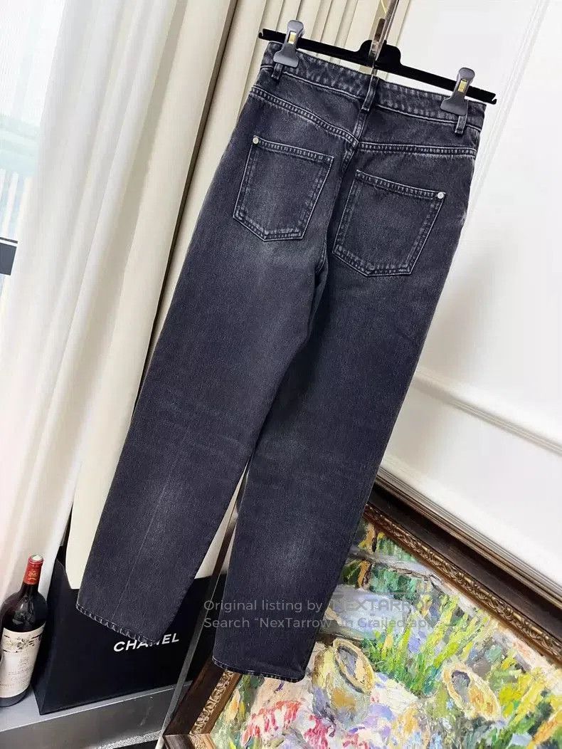 Chanel Chanel 24A Black Denim Jeans . Size US 34 / EU 50 - 2 Thumbnail