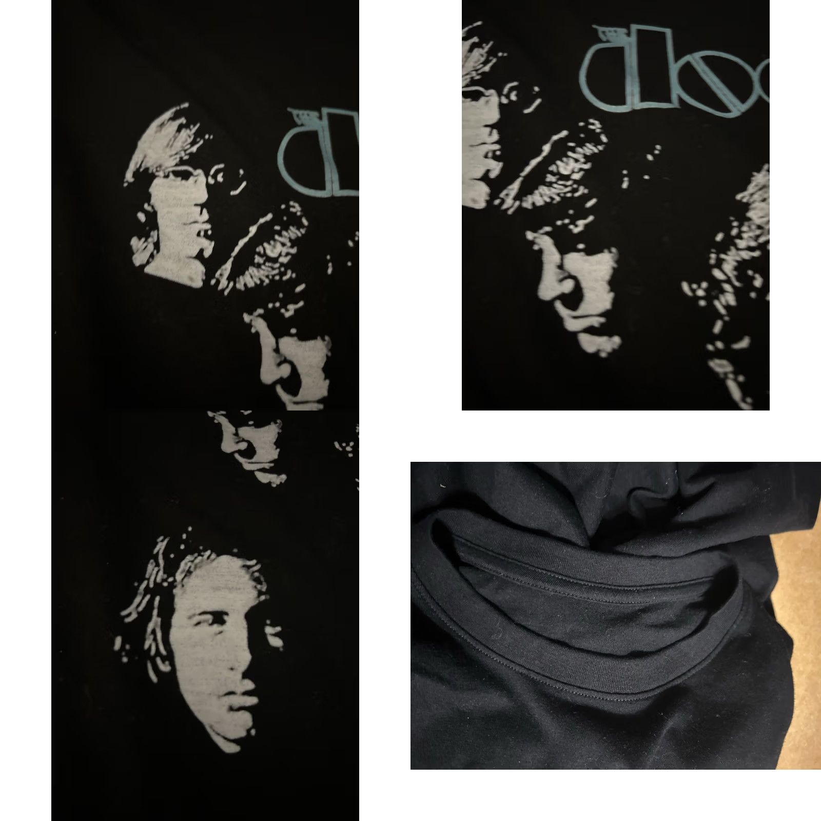 Vintage The Doors Shirt Adult Medium Black Front Graphic - The Doors Concert Rock Band Graphic Tee Mens M Black Cotton Knit Short Sleeve Crew Neck 2010-2019 Size US M / EU 48-50 / 2 - 8 Thumbnail