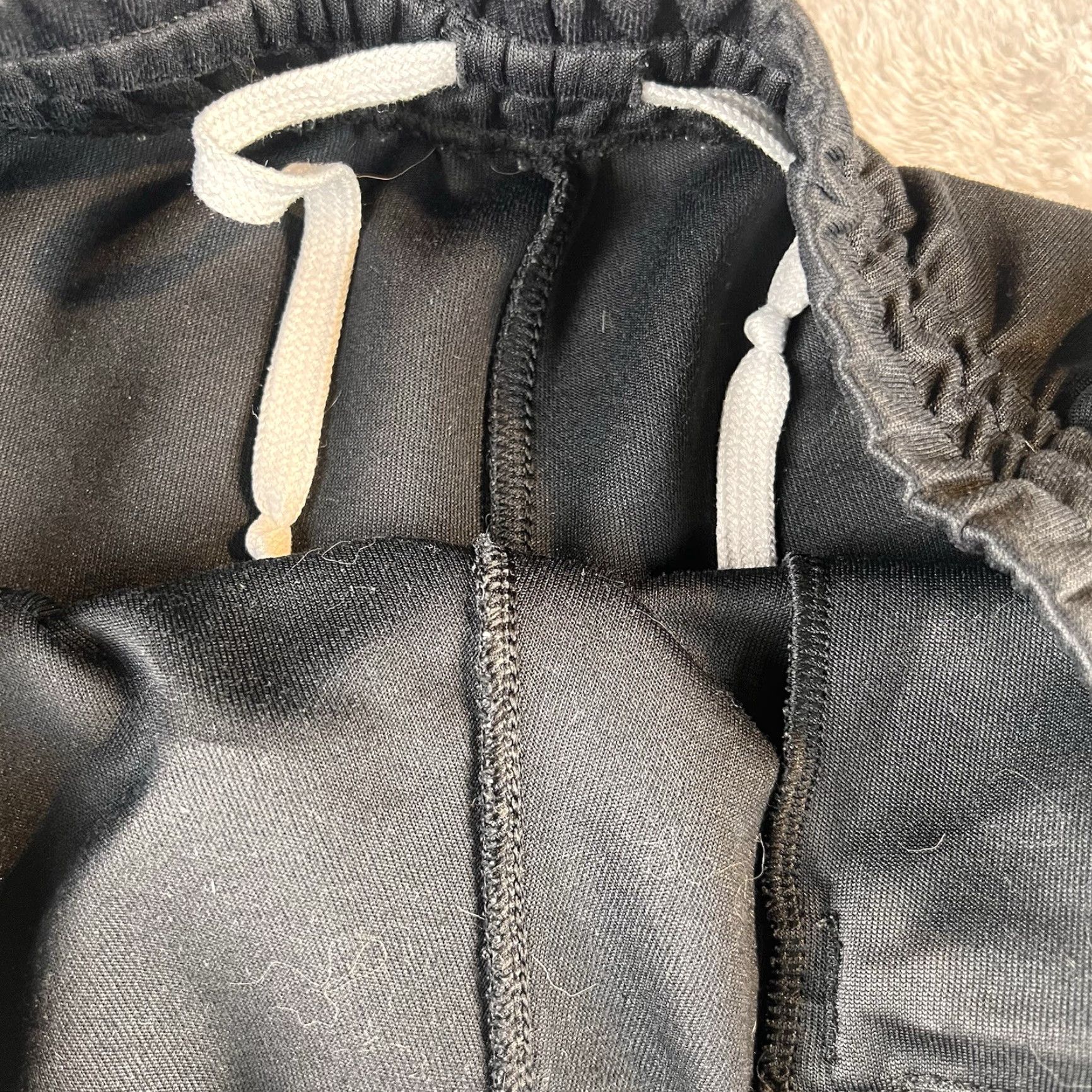 Nike VINTAGE Nike Sportswear Track Pants Mens L Black Striped Swoosh Y2K Size US 33 - 5 Thumbnail