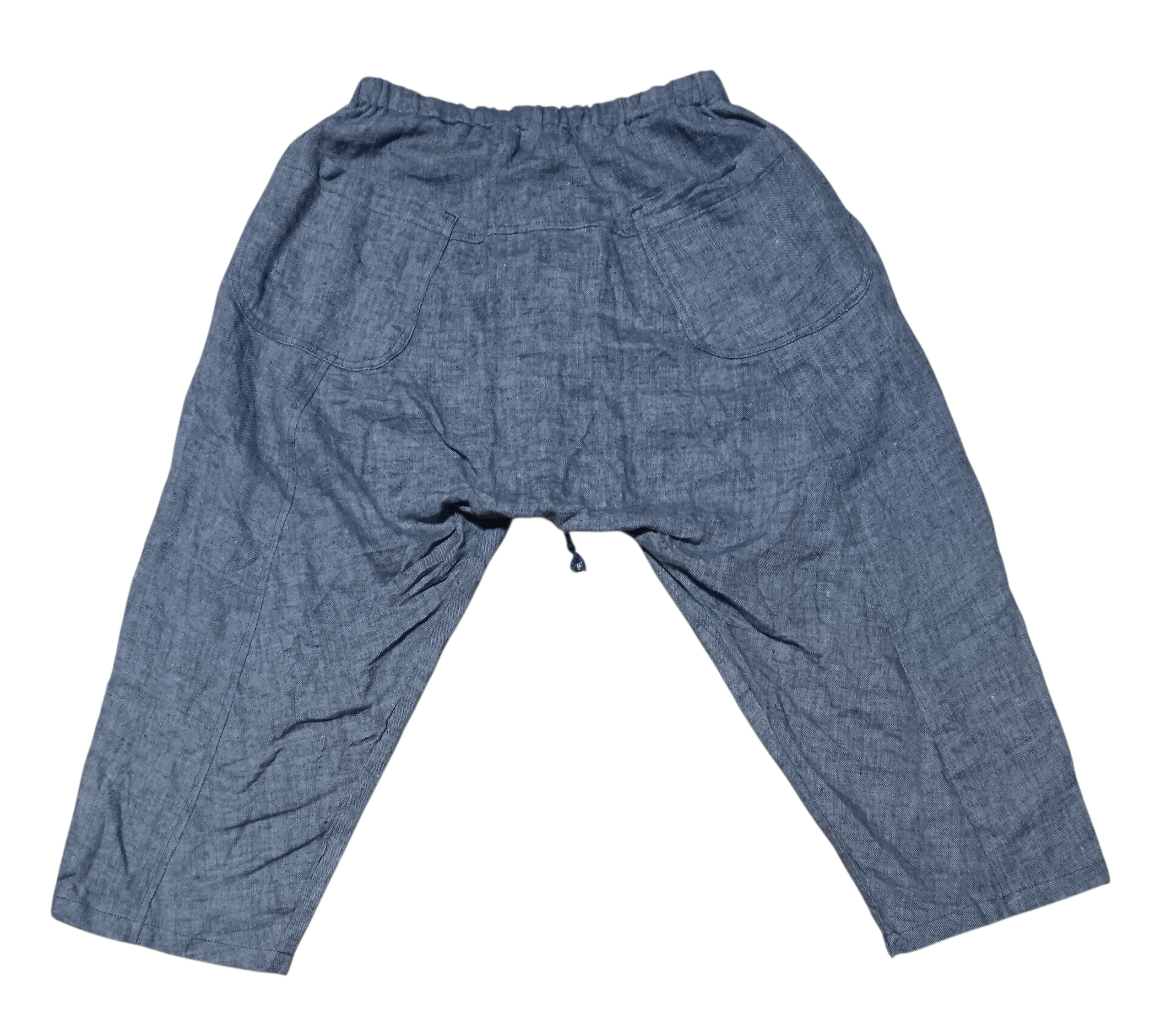 Johnbull JOHNBULL INDIGO LINEN DRAWSTRING SHORTS Size US 32 / EU 48 - 6 Thumbnail