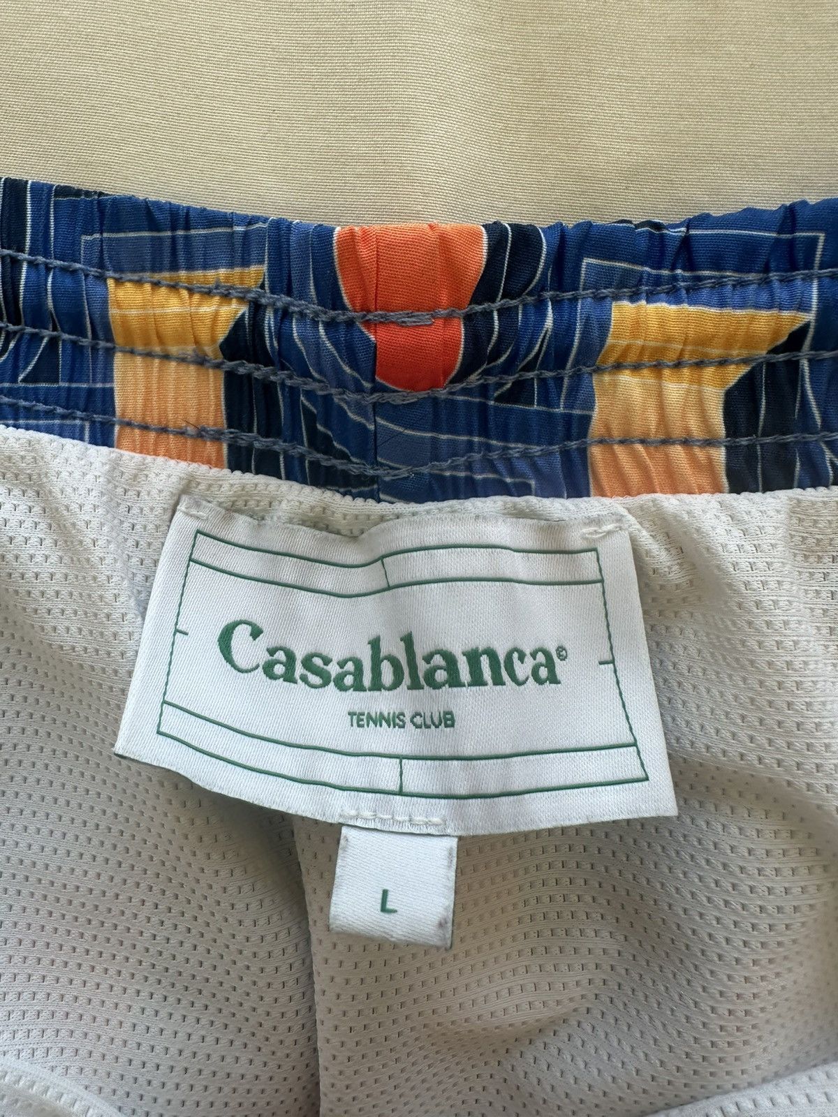 Casablanca Casablanca Men's L'arche de Nuit Swim Short in Blue Size US 34 / EU 50 - 4 Thumbnail