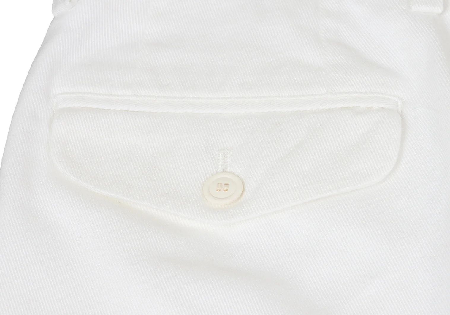 Issey Miyake Cotton Two-Tuck Pants in Off White, Size XL Size US 38 / EU 54 - 15 Thumbnail