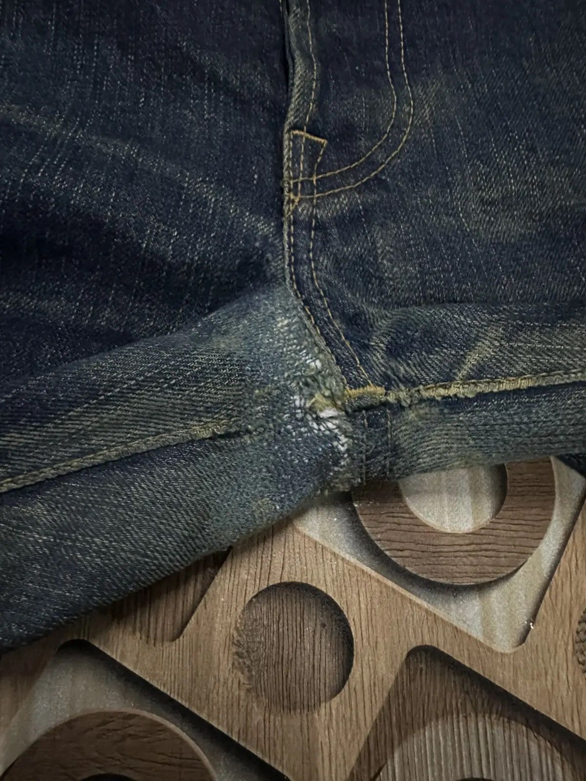 Kamikaze Attack SICKSS! Redline KAMIKAZE ATTACK Selvedge Mudwash Denim Pants Size US 35 - 17 Thumbnail