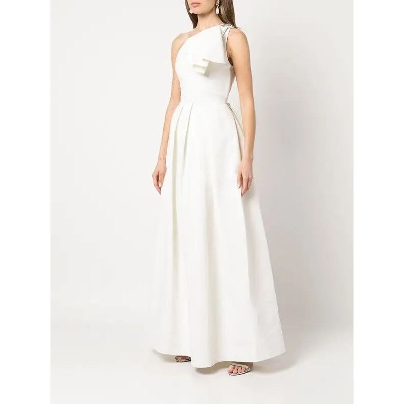 Sachin & Babi Sachin & Babi Martina One-Shoulder Gown Wedding Dress size 8 Size M / US 6-8 / IT 42-44 - 15 Thumbnail