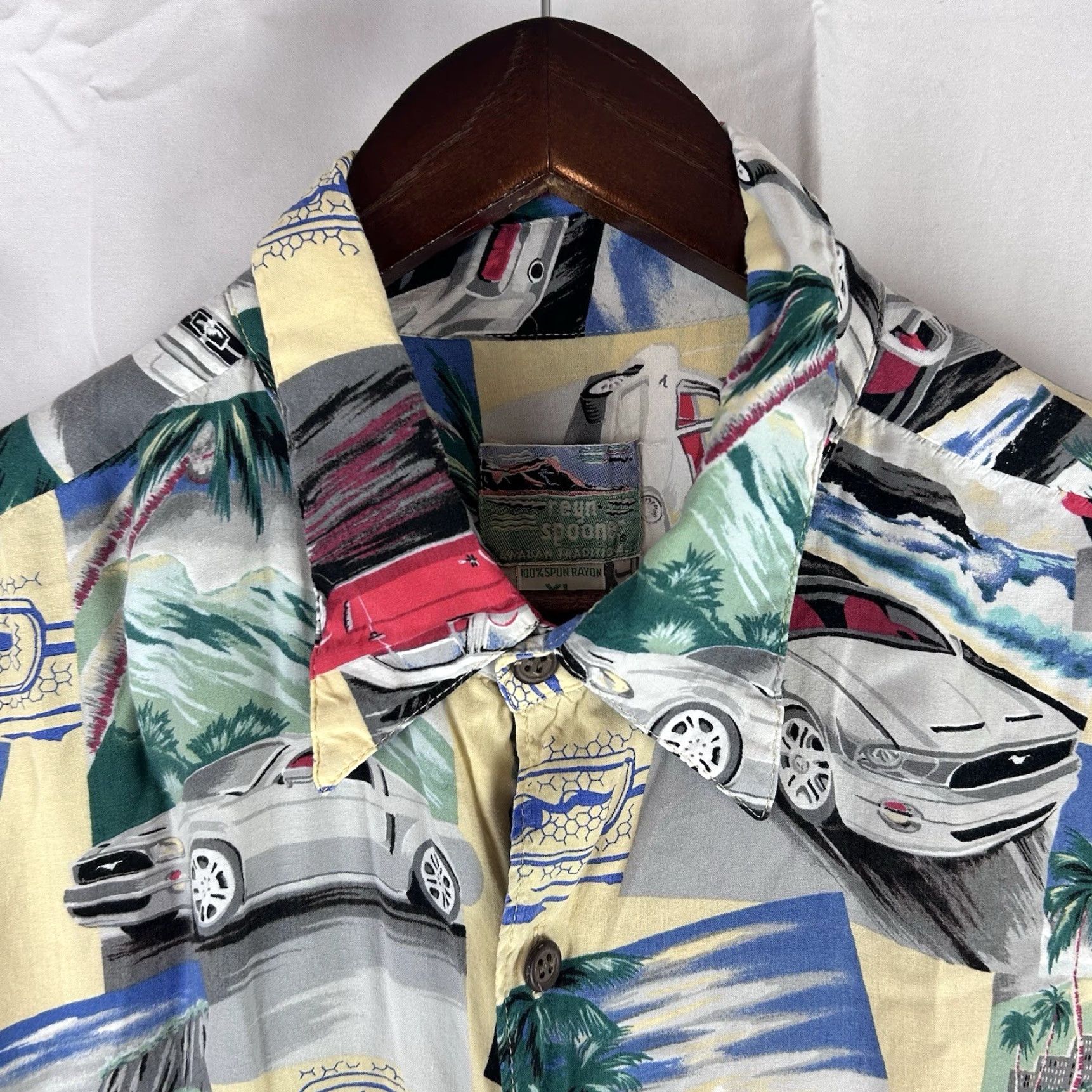 Reyn Spooner VINTAGE Reyn Spooner Shirt Mens XL Diamond Head Ford Mustang Rayon Short Sleeve Tropical Size US XL / EU 56 / 4 - 3 Thumbnail