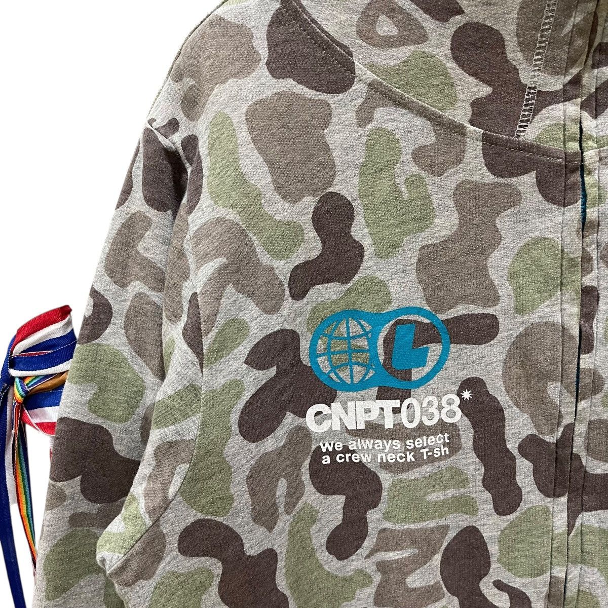 Japanese Brand Vintage Laundry Camouflage Full Zipper Hoodie Jacket Size US M / EU 48-50 / 2 - 6 Thumbnail