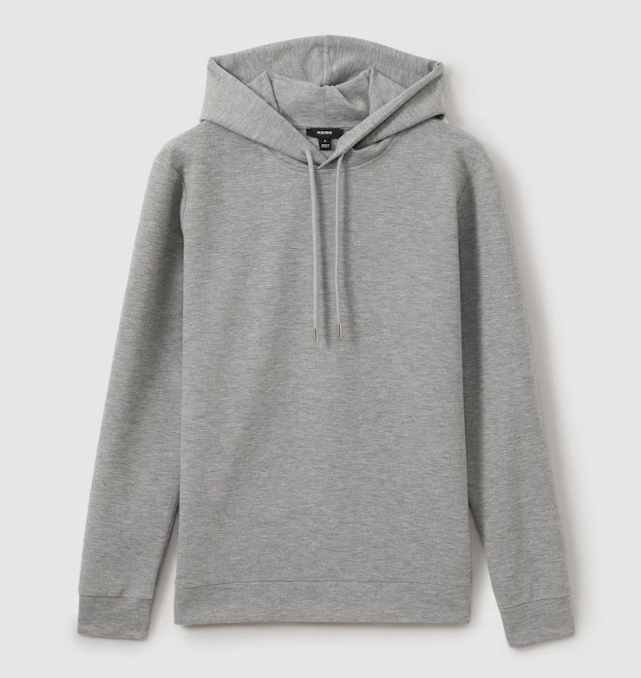 Reiss Reiss Fabien Premium Interlock Hoodie Grey Melange Size L Size US L / EU 52-54 / 3 - 1 Thumbnail