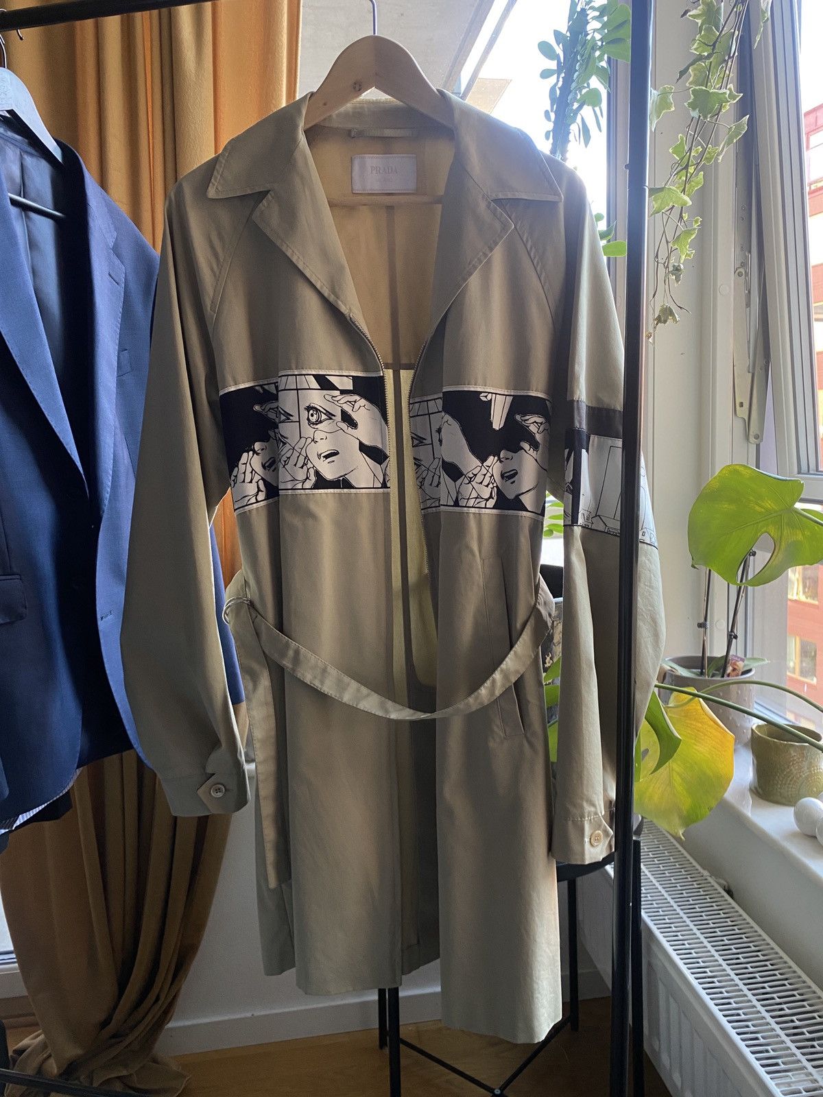 PRADA コミック comic ブルゾン 17aw Prada Comics print cotton blouson - Black - Men