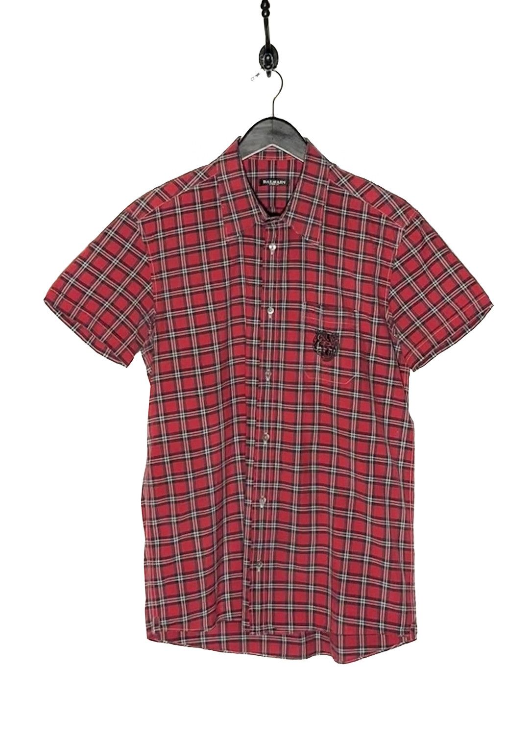 Balmain Balmain AW11 DECARNIN Plaid PEARL BUTTON SHIRT | Grailed
