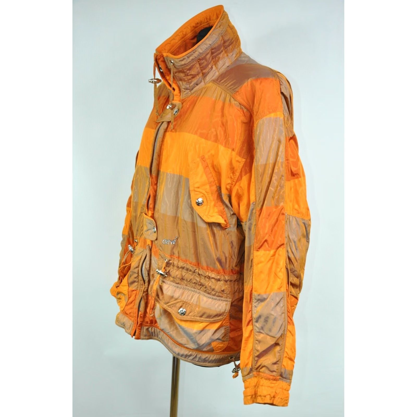 Vintage Chervo Jacket Women Ski Jacket, Size 44, Orange, 70% Polyamide 30% Polyester, Zip Closure, Regular, Vintage: No, Solid Pattern, Made in Italy Size M / US 6-8 / IT 42-44 - 2 Thumbnail