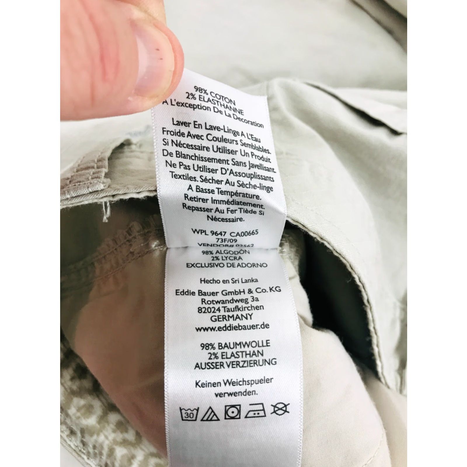 Eddie Bauer Eddie Bauer Pants Women's Size 10 Capri Hiking Outdoor Tan Brown Cotton Spandex Straight Front Capri Style 10 Womens Size 32" / US 10 / IT 46 - 7 Thumbnail