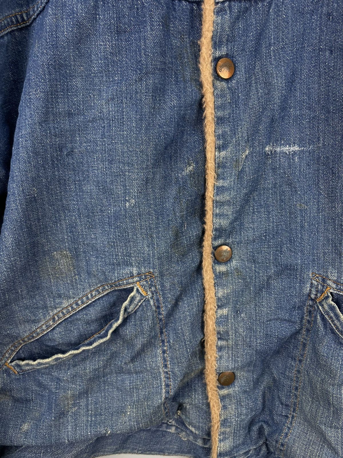 Vintage Vintage 70s Wrangler denim jacket Size US XL / EU 56 / 4 - 4 Thumbnail