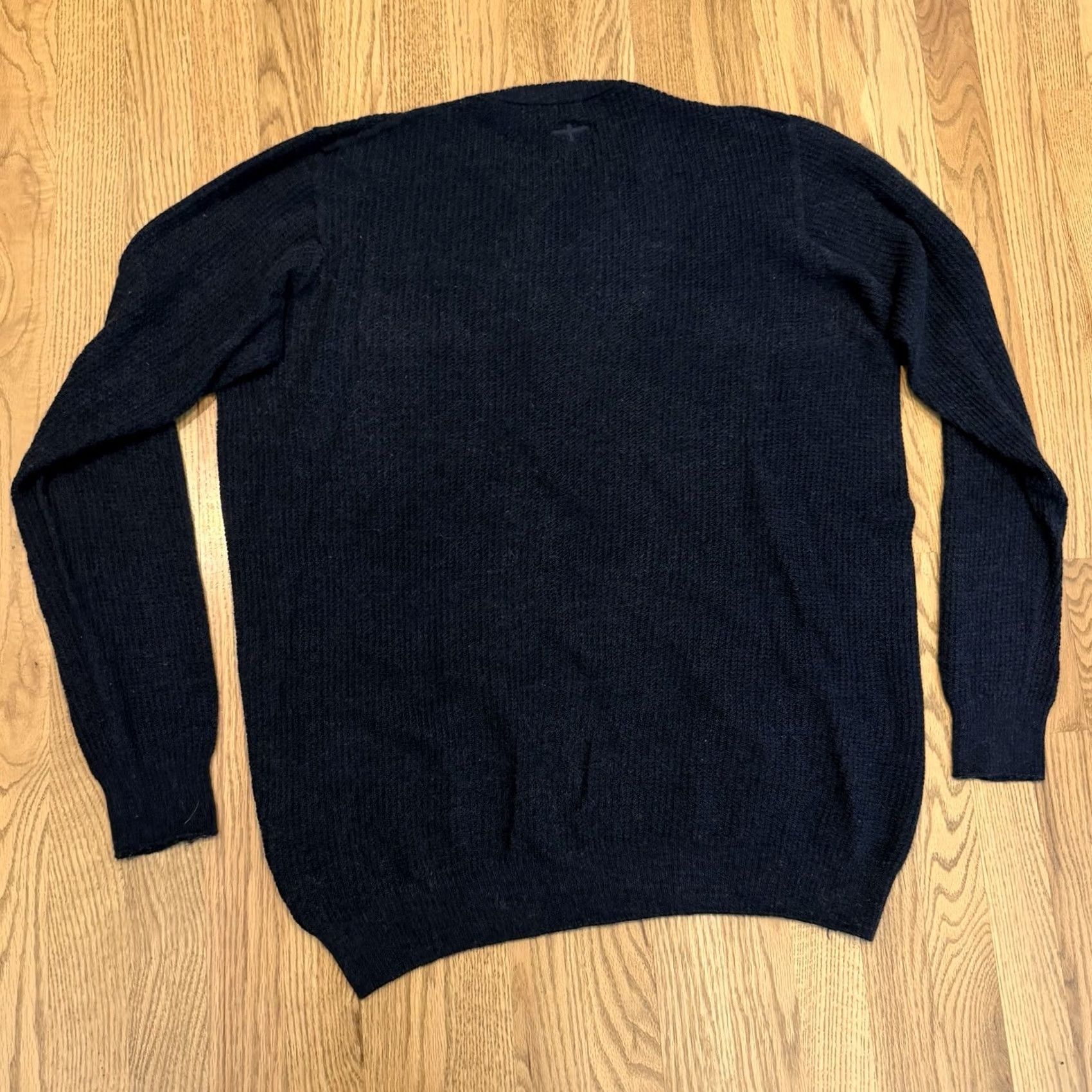 Vintage Untouched World Merino Wool Knit Crewneck Sweater Mens XL - Blue, Cotton Blend Size US XL / EU 56 / 4 - 2 Thumbnail