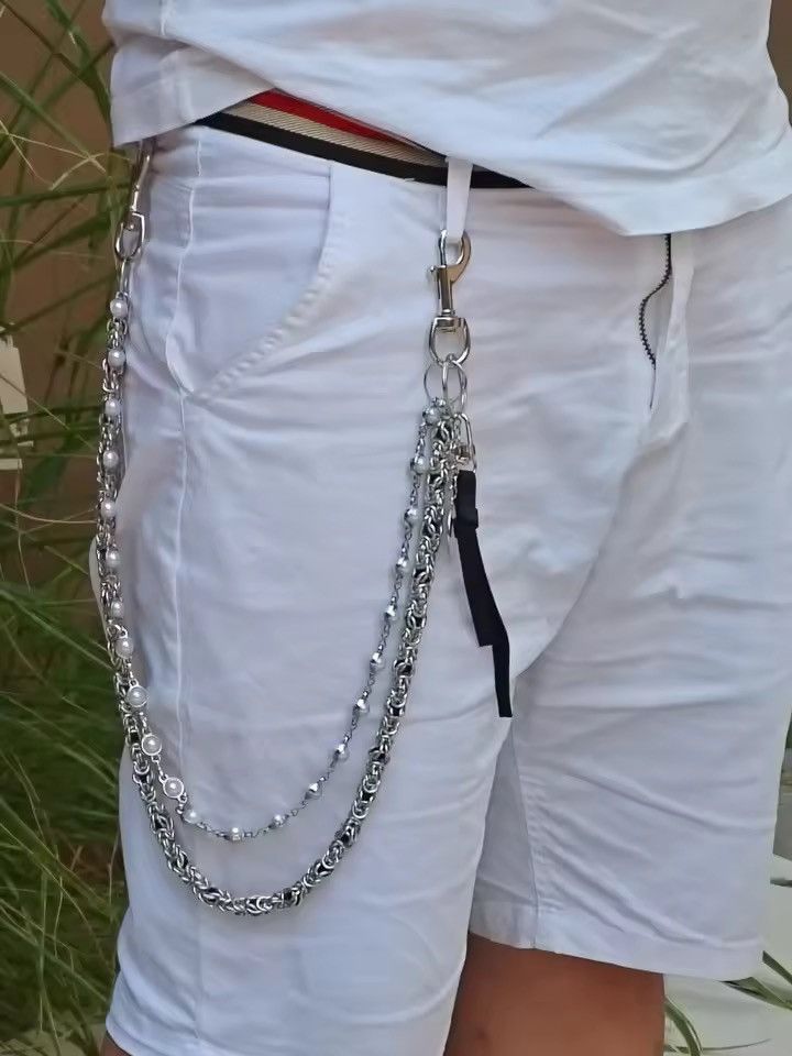 Jewelry 2 Layer Natural Echo Pearled Wallet Chain Size ONE SIZE - 6 Thumbnail