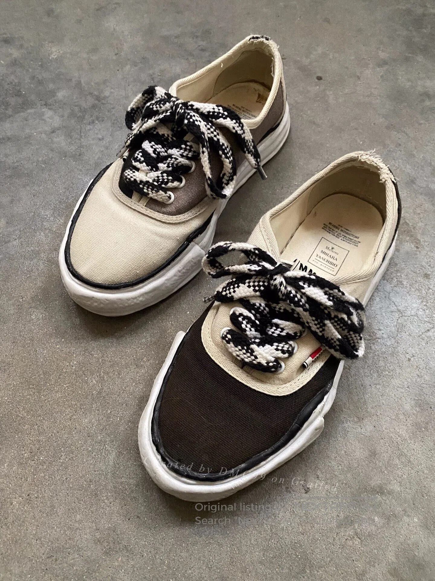 Maison MIHARA YASUHIRO Mihara Yasuhiro Converse Spliced Distressed Shoes. Size US 9 / EU 42 - 1 Thumbnail
