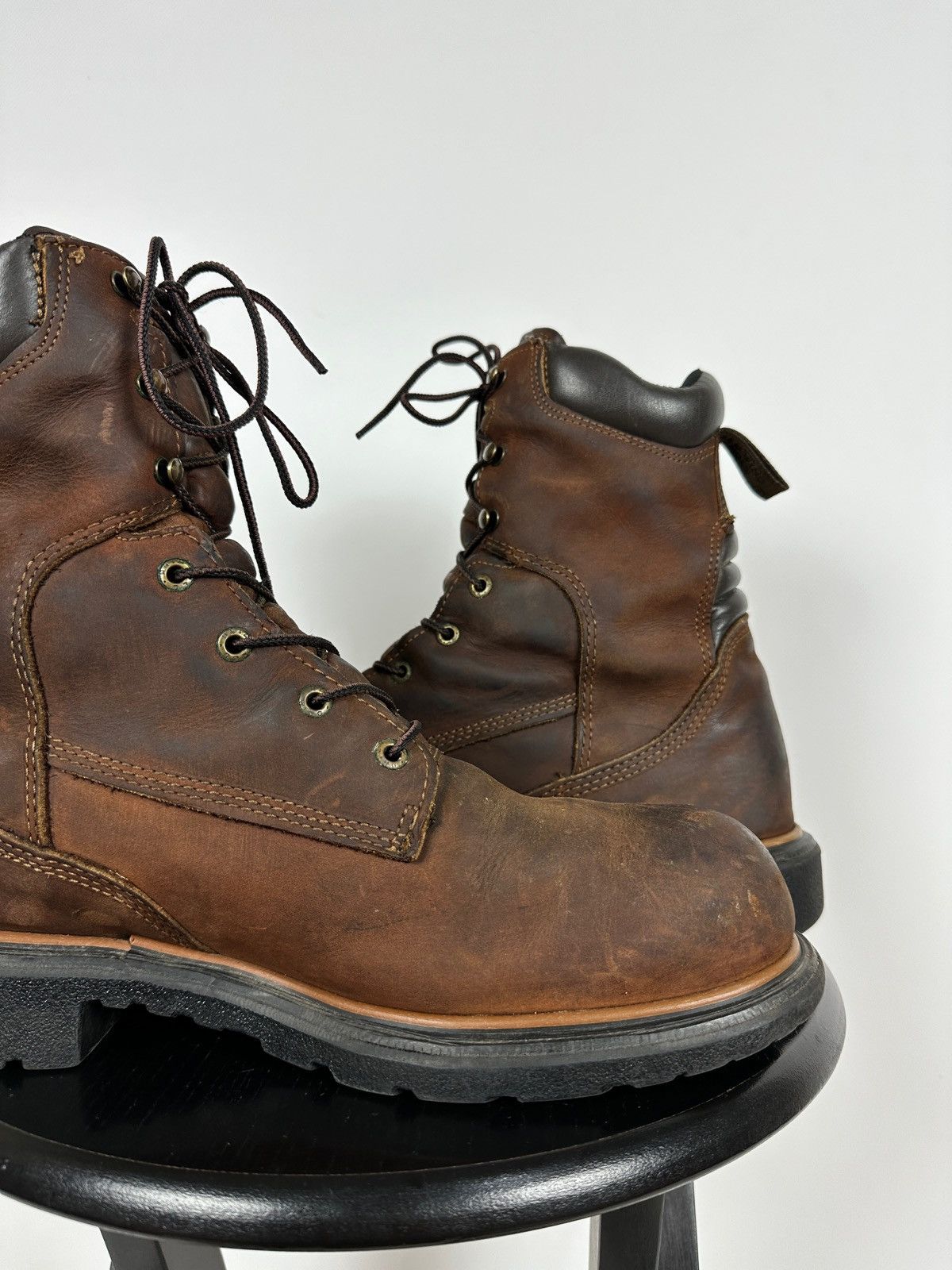 Red Wing Red Wing ASTM F2892-11 Brown Leather Waterproof Boots Size US 11 / EU 44 - 19 Thumbnail