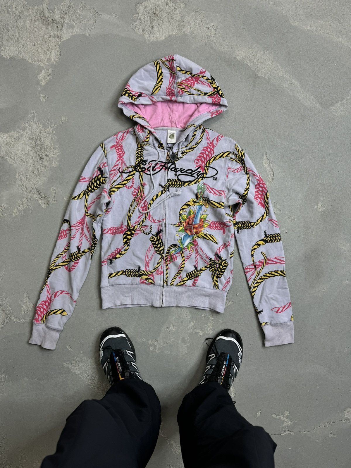 Christian Audigier × Ed Hardy × Vintage Vintage y2k ed hardy zip up hoodie Size M / US 6-8 / IT 42-44 - 1 Thumbnail