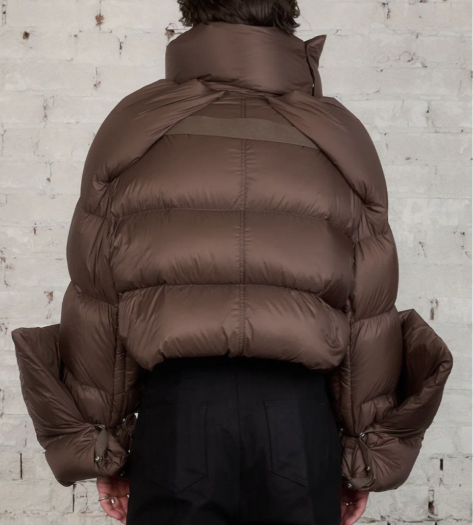 Rick Owens Rick Owens Babel Mountain Cropped Duvet Jacket Nylon Brown Size US M / EU 48-50 / 2 - 10 Thumbnail