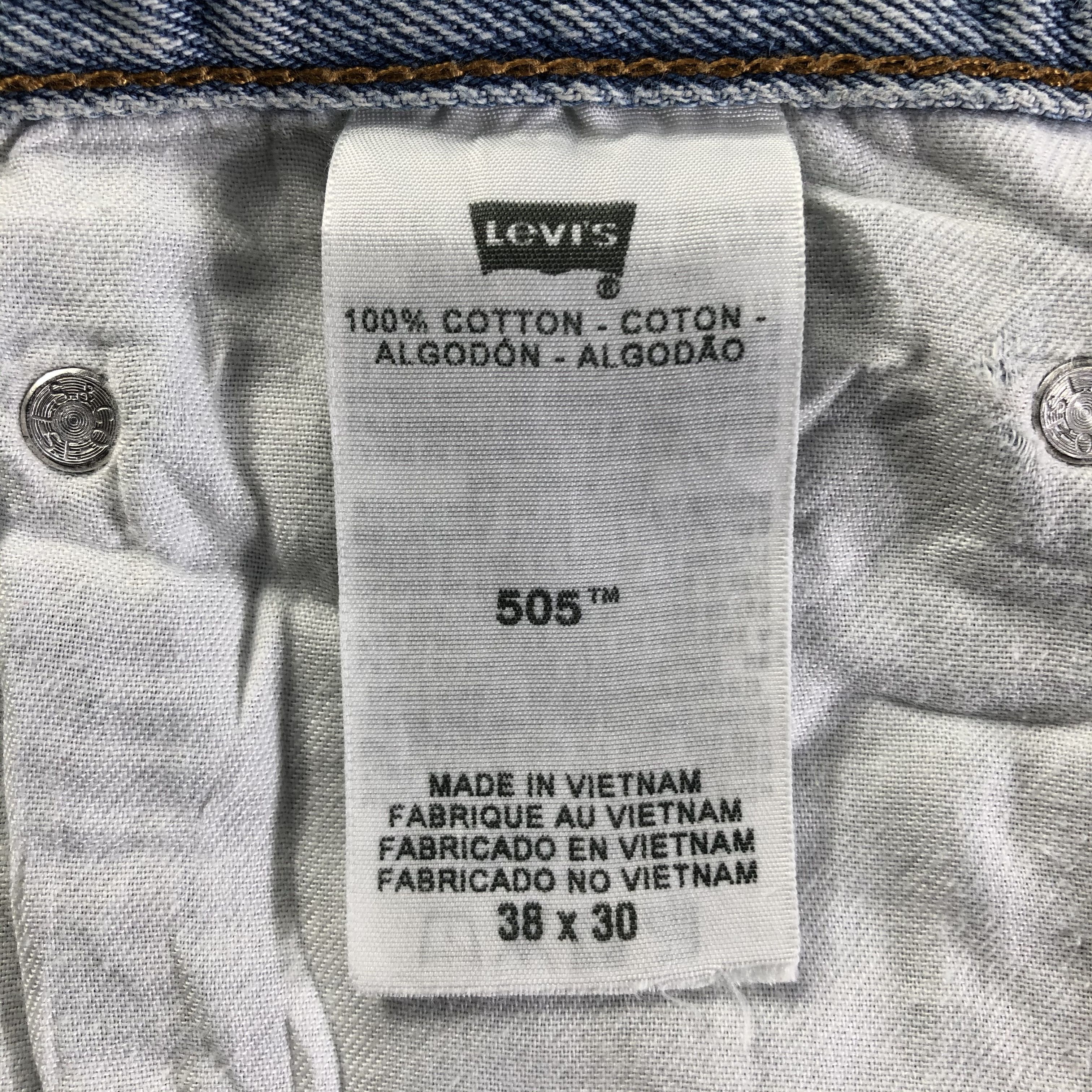 Levi's Vintage Light Wash Levis 505 Jeans-J4253 Size US 40 / EU 56 - 11 Thumbnail