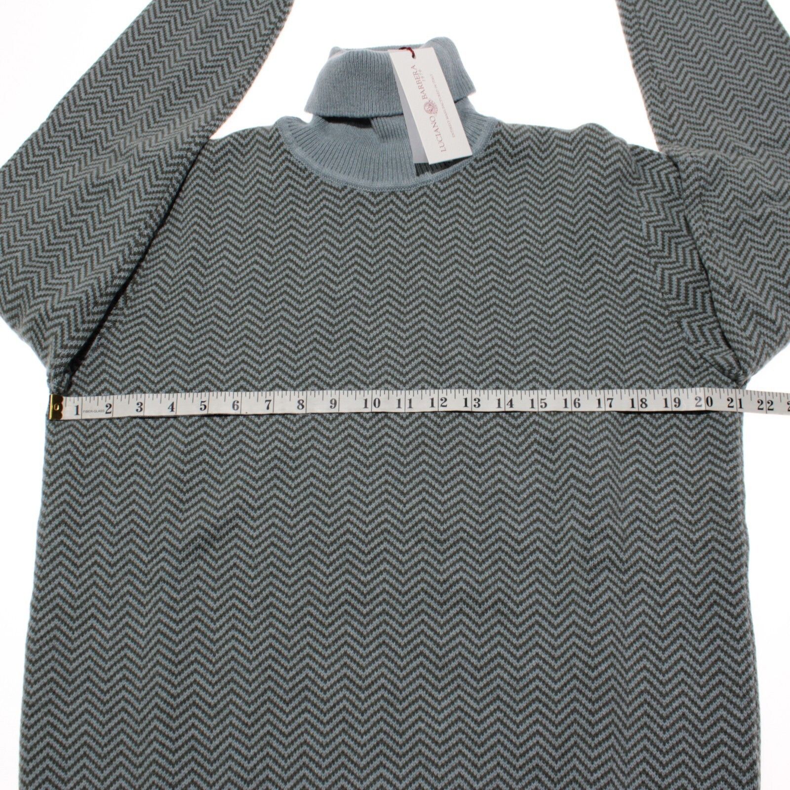 Luciano Barbera Luciano Barbera Sweater Size US XL in Blue Size US XL / EU 56 / 4 - 4 Thumbnail