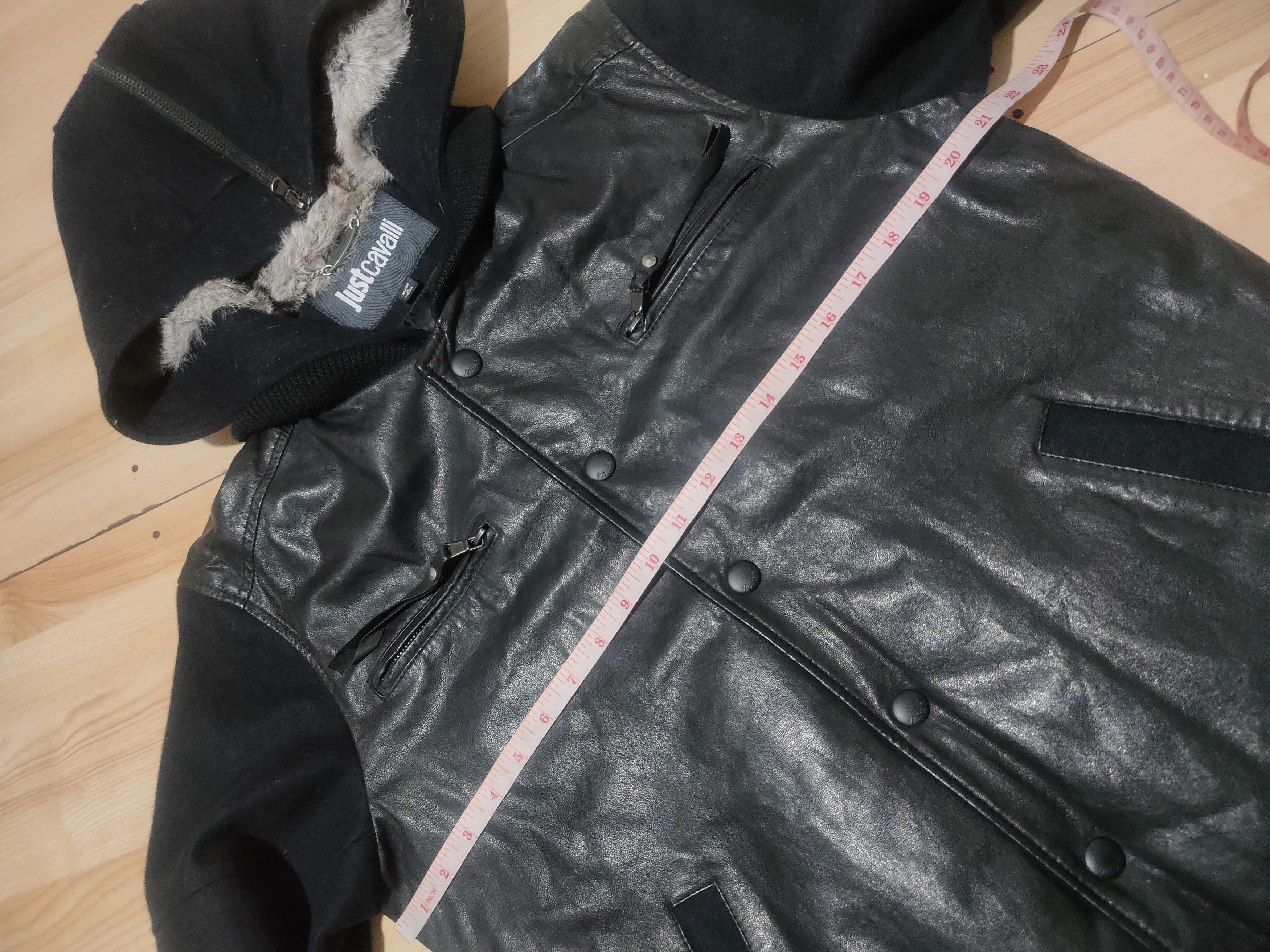 Just Cavalli JUST CAVALLI LEATHER JACKET Size US M / EU 48-50 / 2 - 12 Thumbnail