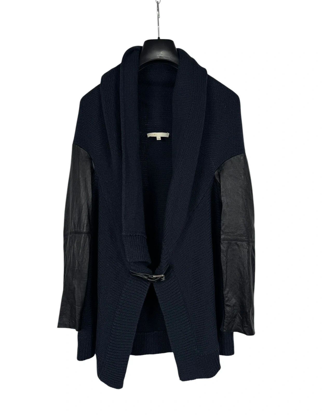 Maje Maje Knit Cardigan Leather Sleeves size 3 Size M / US 6-8 / IT 42-44 - 8 Thumbnail