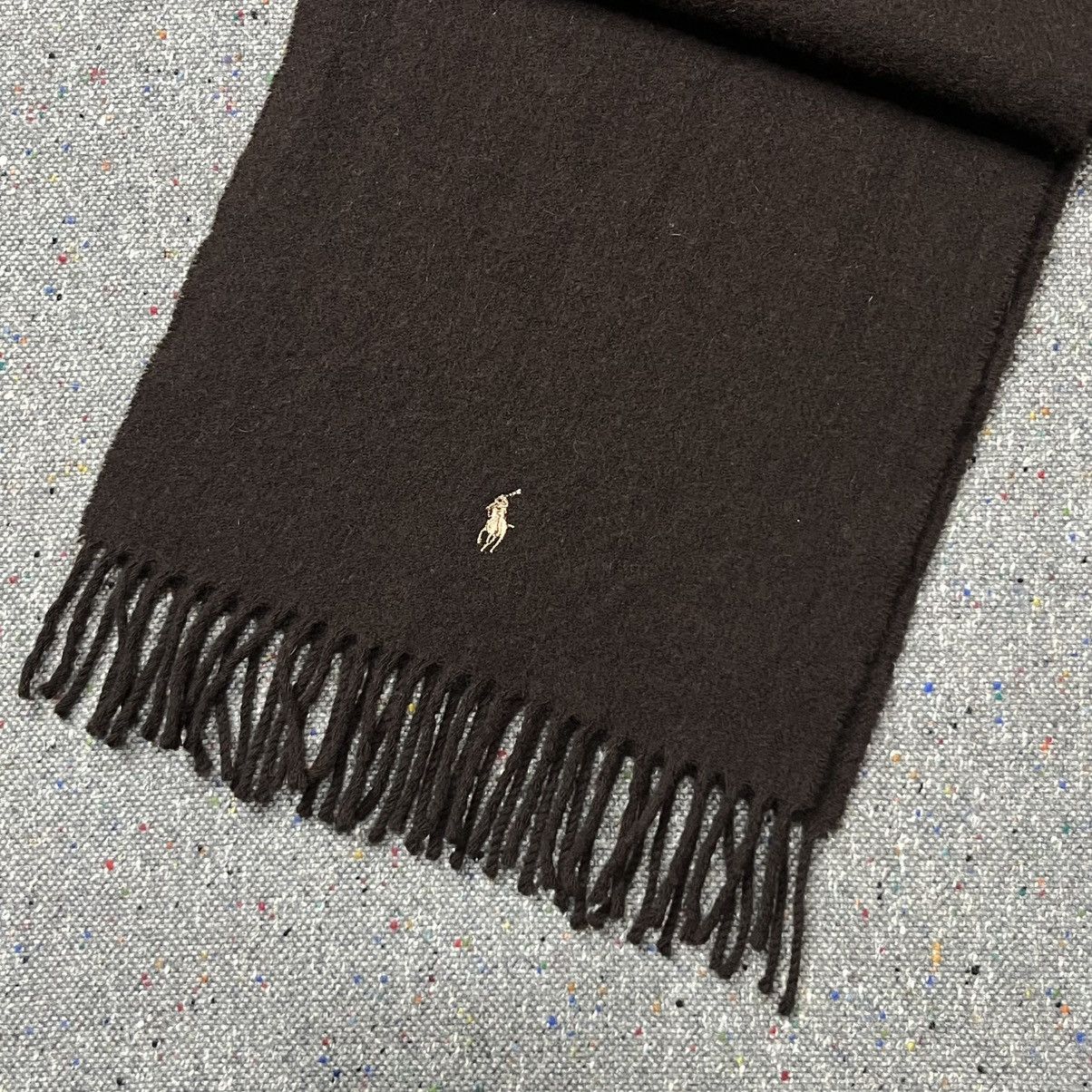 Polo Ralph Lauren Vintage Polo Ralph Lauren Nutmeg/Brown Lambswool Scarf Size ONE SIZE - 2 Thumbnail
