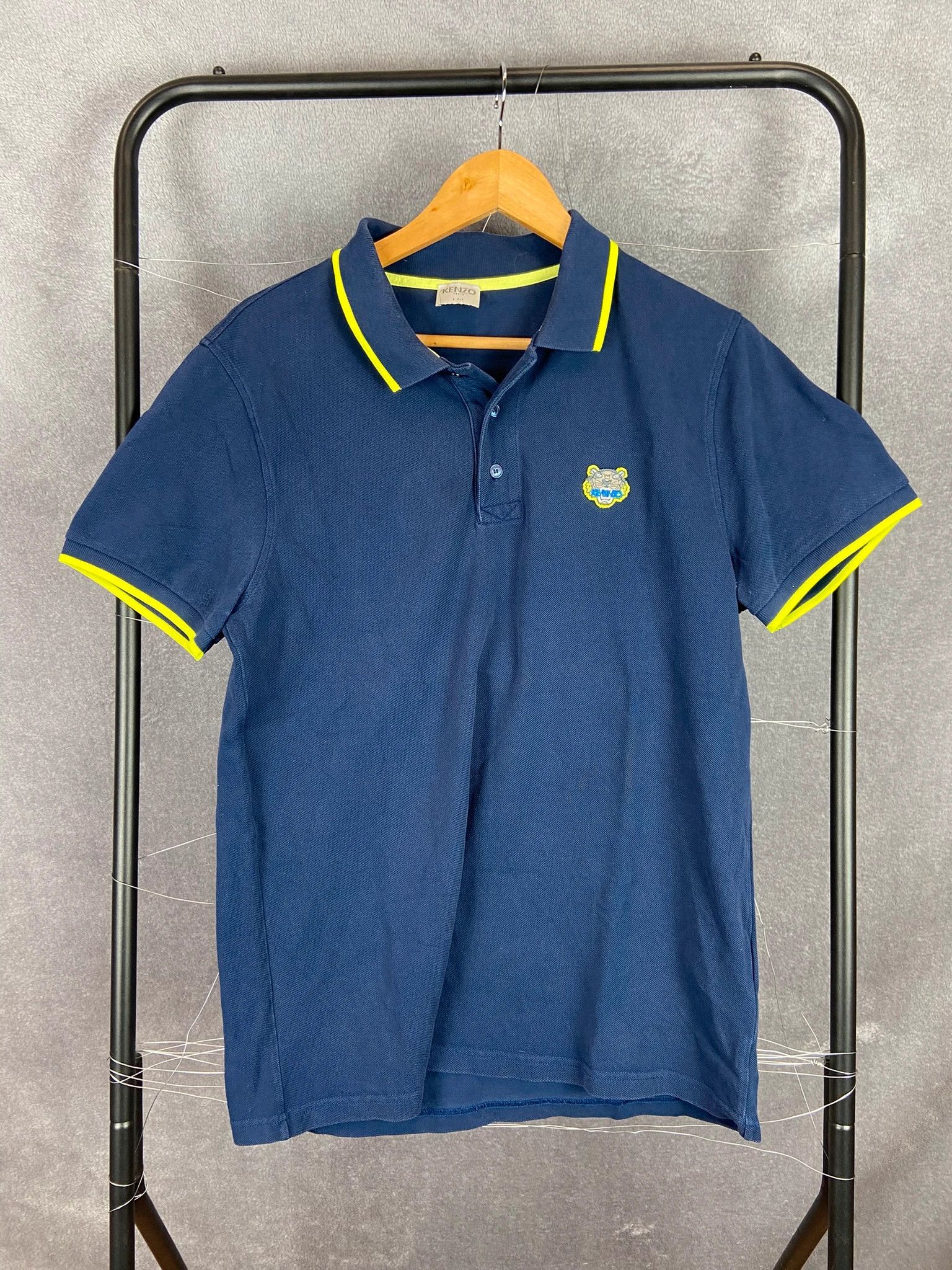 Kenzo Kenzo Navy Polo Shirt – Tiger Patch, Size L Size US L / EU 52-54 / 3 - 1 Thumbnail
