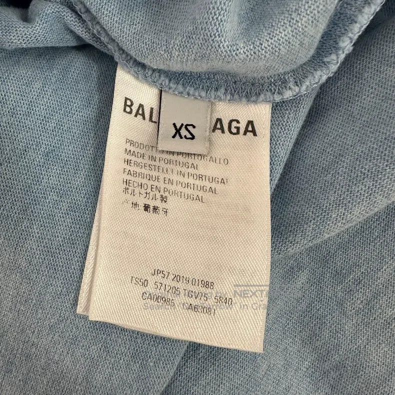 Balenciaga Balenciaga Haze blue print lock button short sleeve Size US XS / EU 42 / 0 - 4 Thumbnail