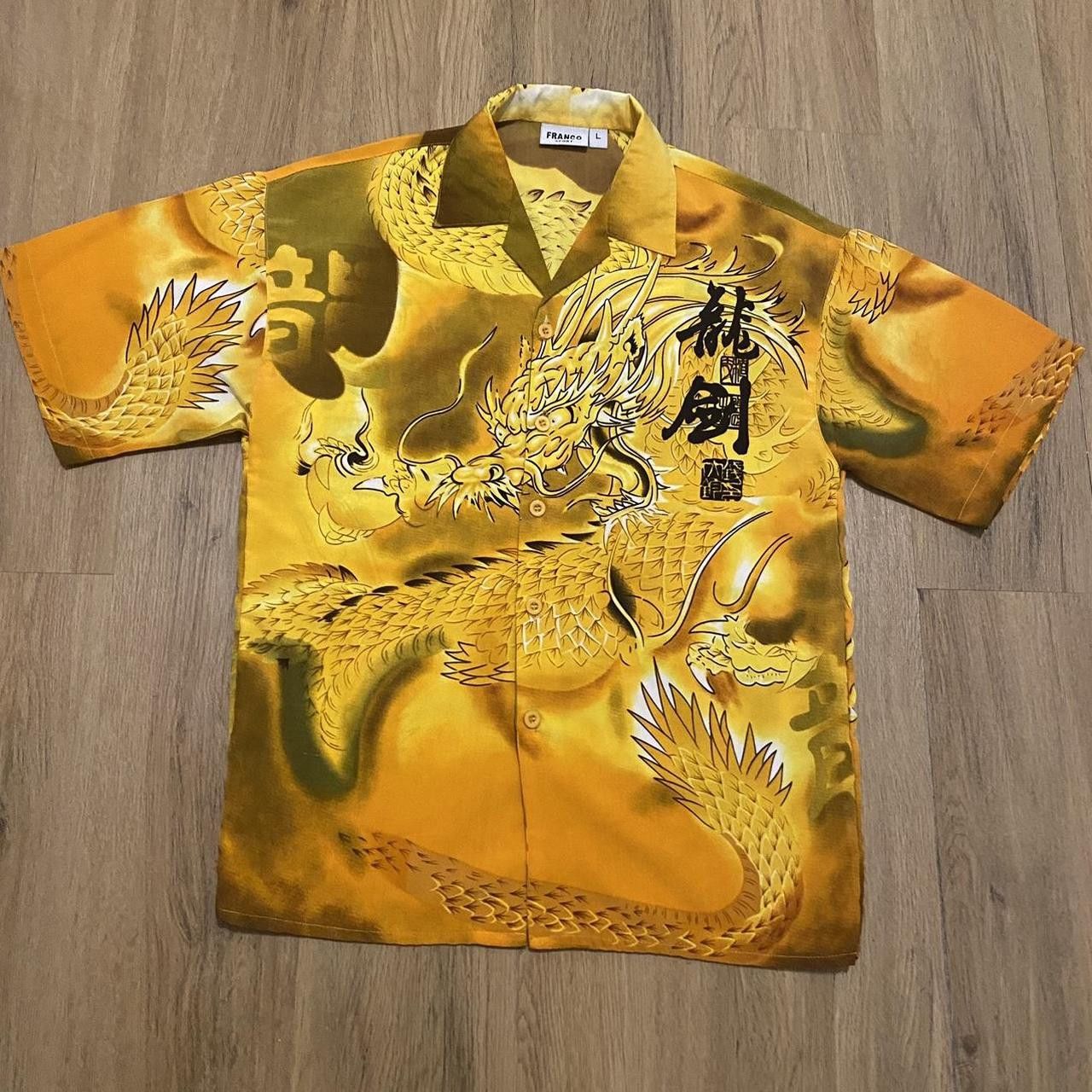 Other Yellow and black Vintage Boxy Japan Anime dragon Size US L / EU 52-54 / 3 - 1 Thumbnail