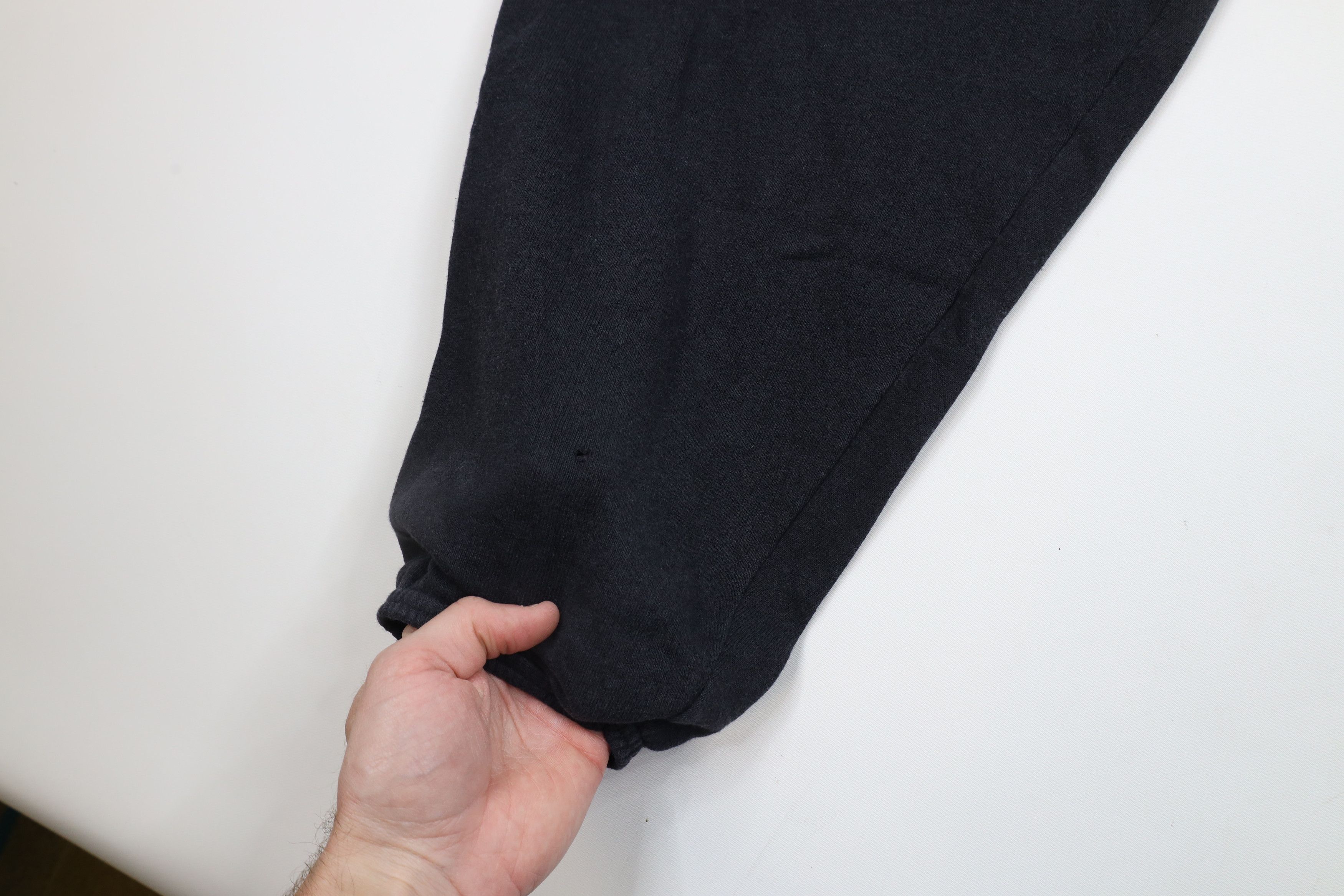 Vintage Vintage 90s Streetwear Blank Sweatpants Joggers Black USA Size 32" / US 10 / IT 46 - 9 Thumbnail