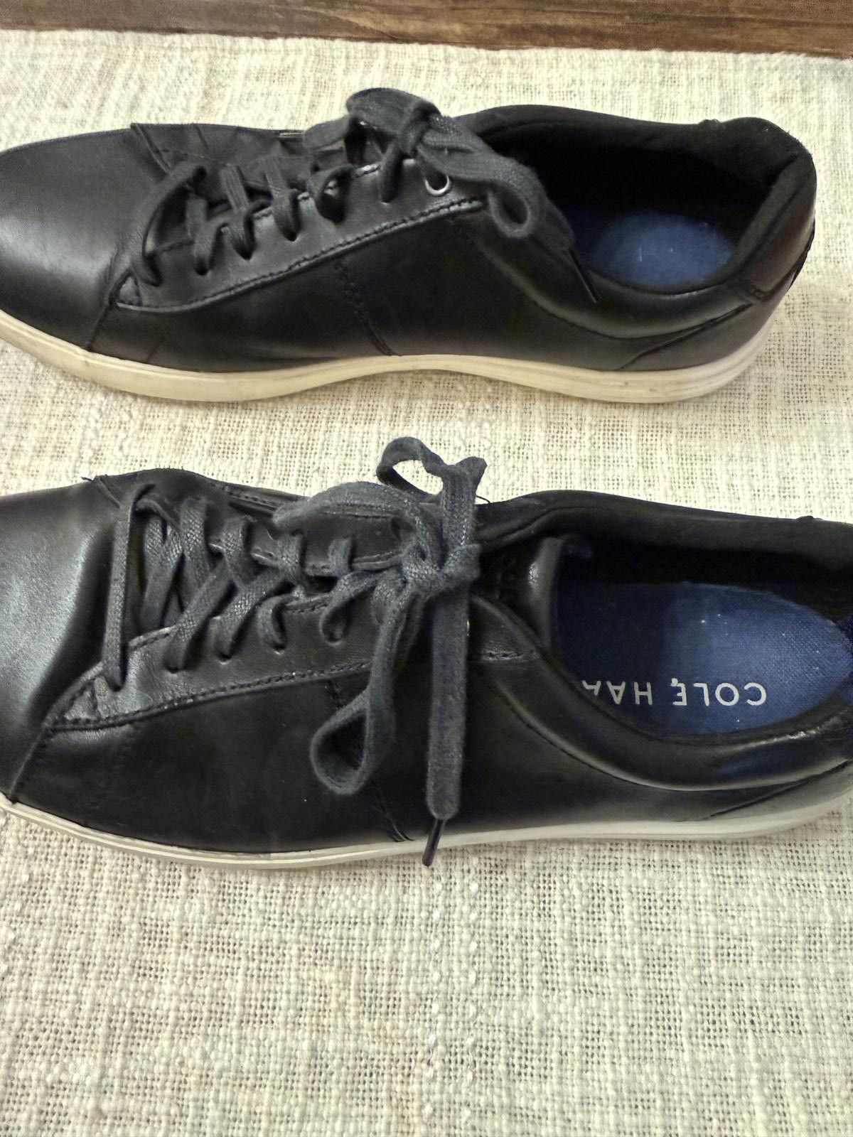 Cole Haan Cole Haan Men's Black Leather Sneakers Size 9.5 M Size US 9.5 / EU 42-43 - 4 Thumbnail