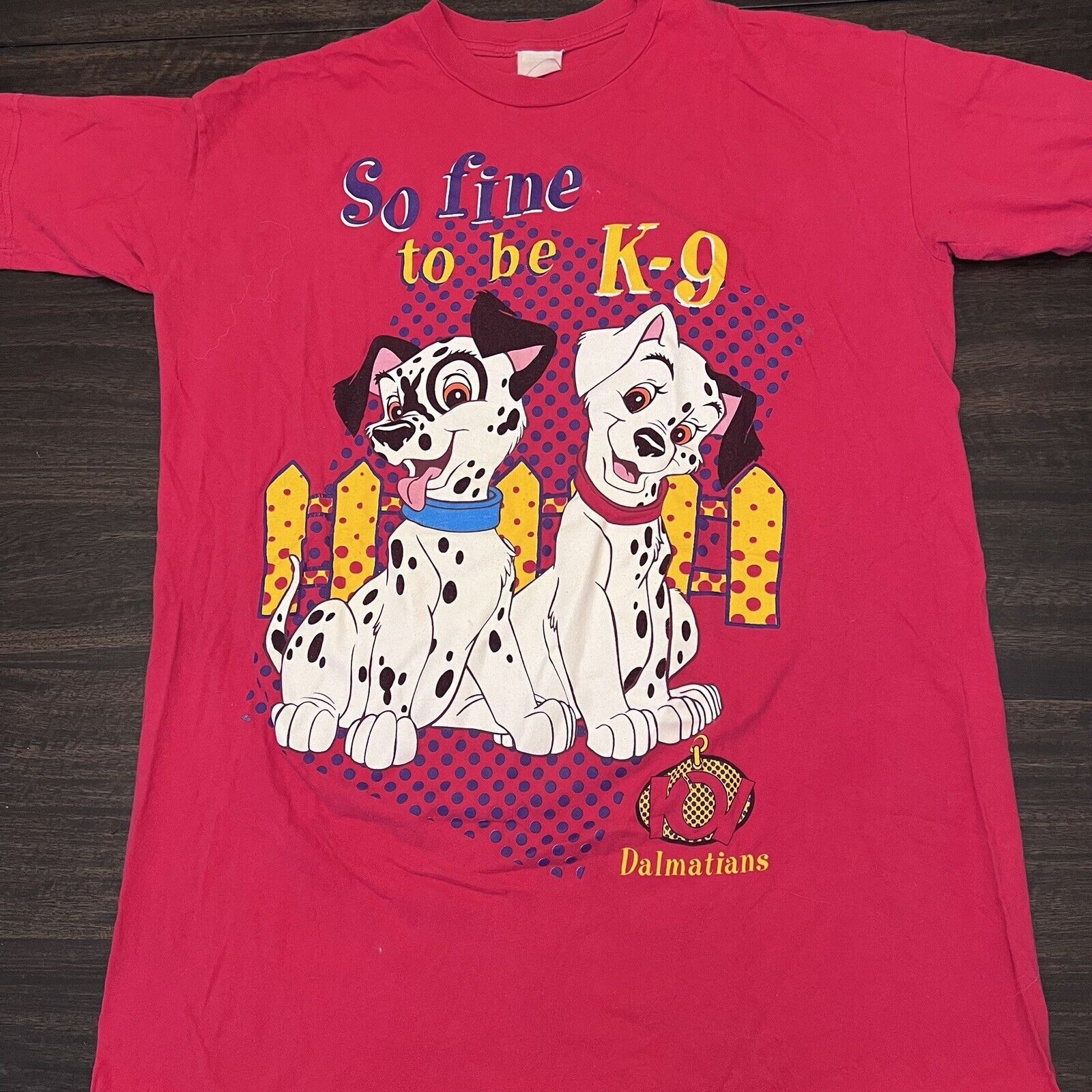 Disney Vintage 101 Dalmatians Disney Shirt 90s One size XL k-9 Red Size US XL / EU 56 / 4 - 1 Thumbnail