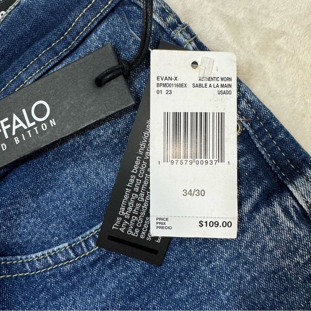 Buffalo David Bitton NWT New $109 BUFFALO David Bitton Evan-X Slim Straight Jean Size US 34 / EU 50 - 6 Thumbnail