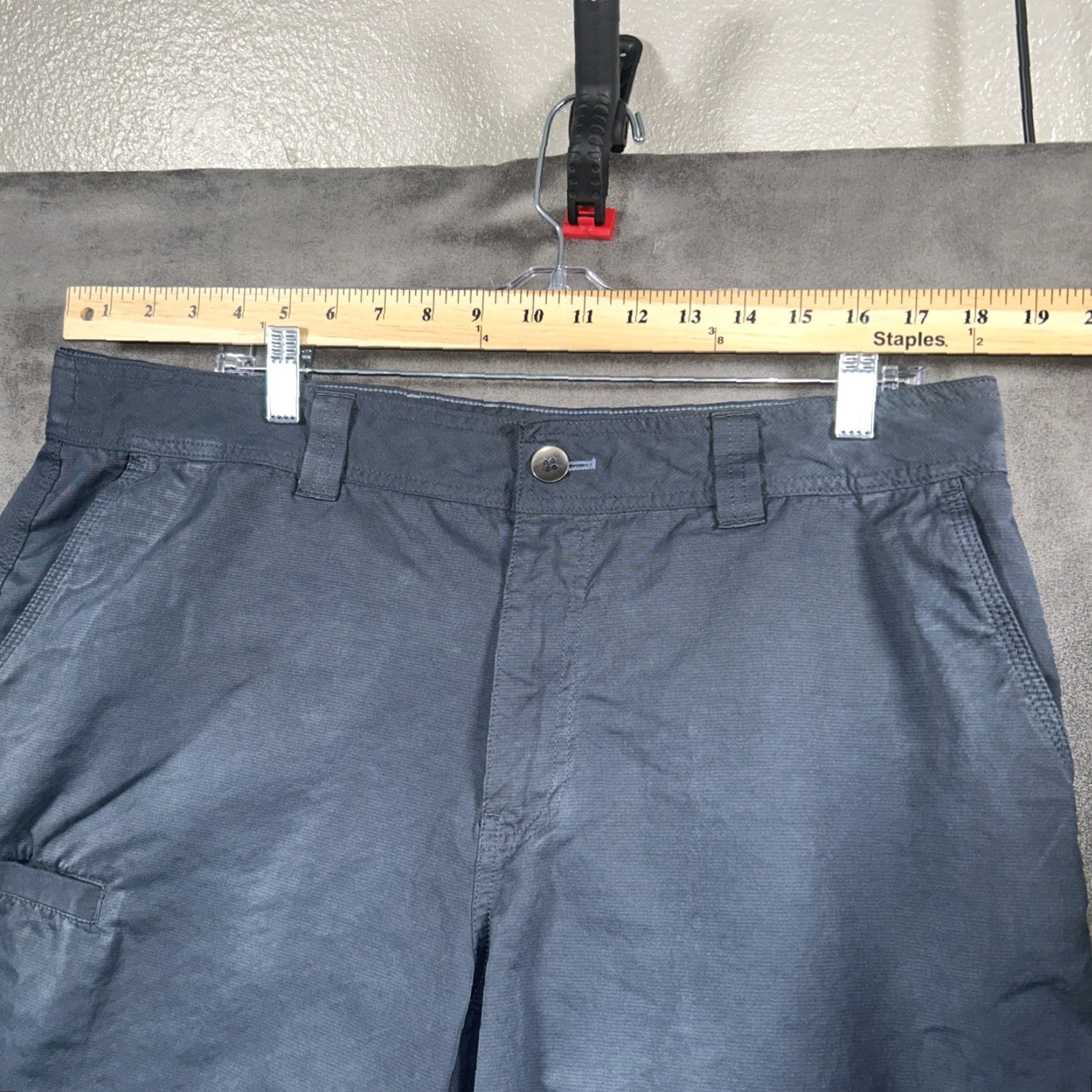 Orvis Orvis Gray Mens Shorts 36 Cargo Pocket Nylon Spandex Regular Inseam 9in Flat Front Casual Travel Outdoor Fisherman Button Closure Crewside? Size US 36 / EU 52 - 3 Thumbnail