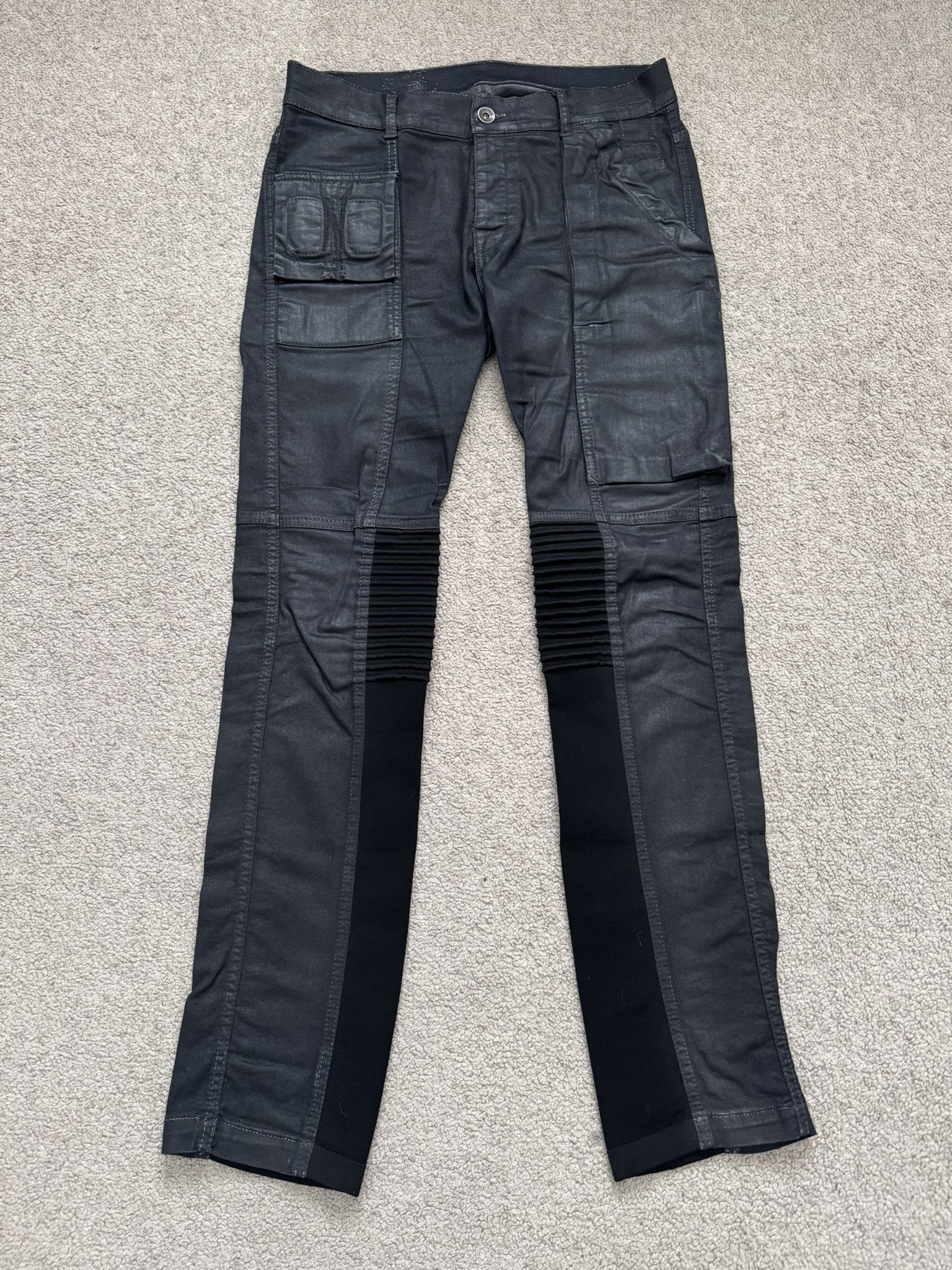 Rick Owens Drkshdw Memphis Waxed Denim Jeans Trouser Travis Scott