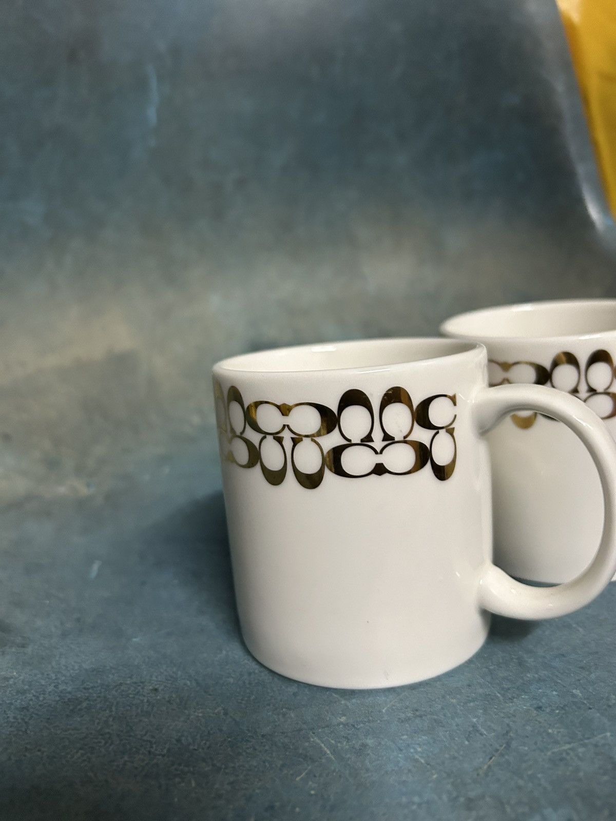 Coach Signature Monogram Gold Exclusive Mugs Size ONE SIZE - 10 Thumbnail