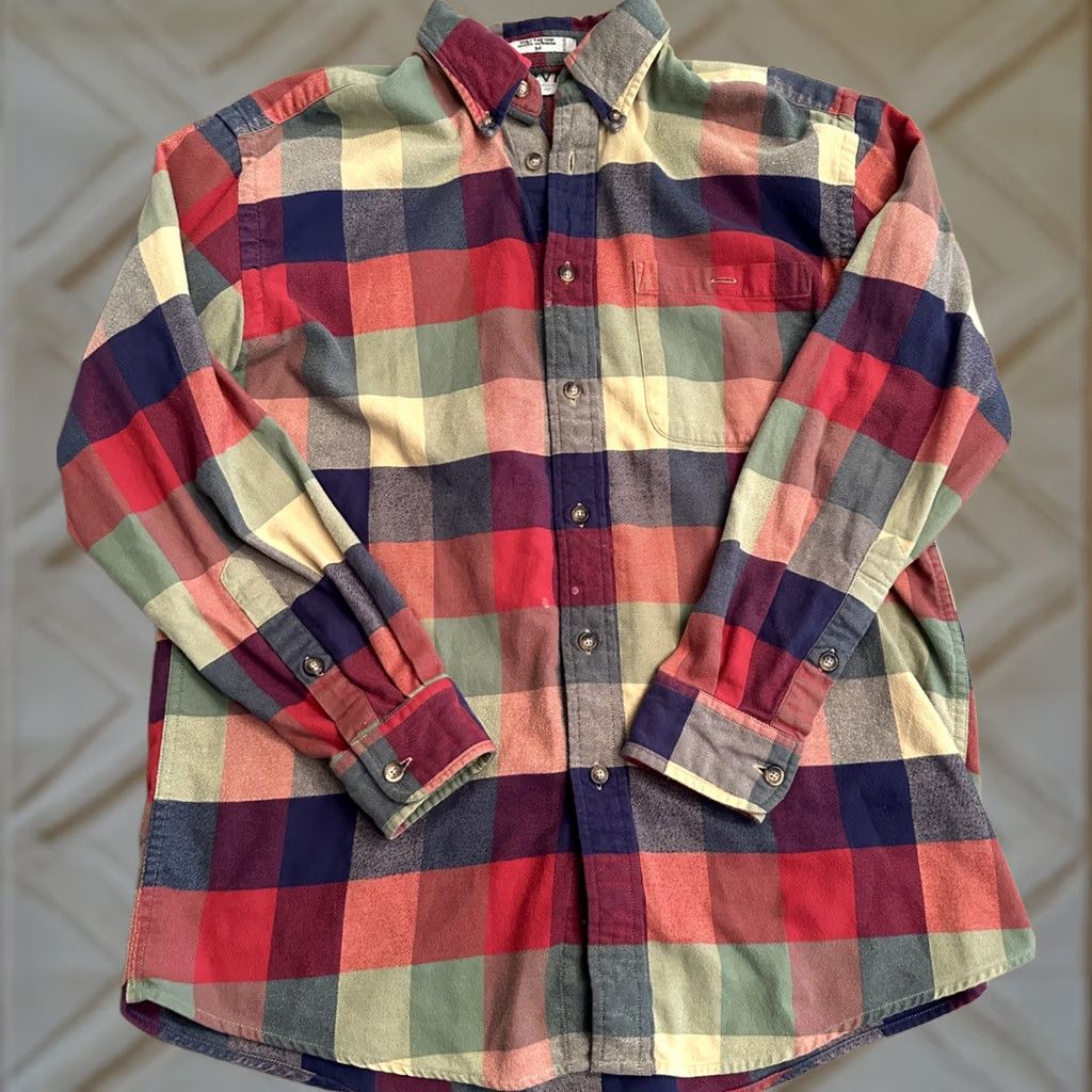 Orvis Orvis Flannel Shirt Men Medium Long Sleeve Button Up Cotton Plaid Multicolor Red Tan Green Classic Western Cowboy Hipster Outdoor Modern Ranch Size US M / EU 48-50 / 2 - 1 Thumbnail