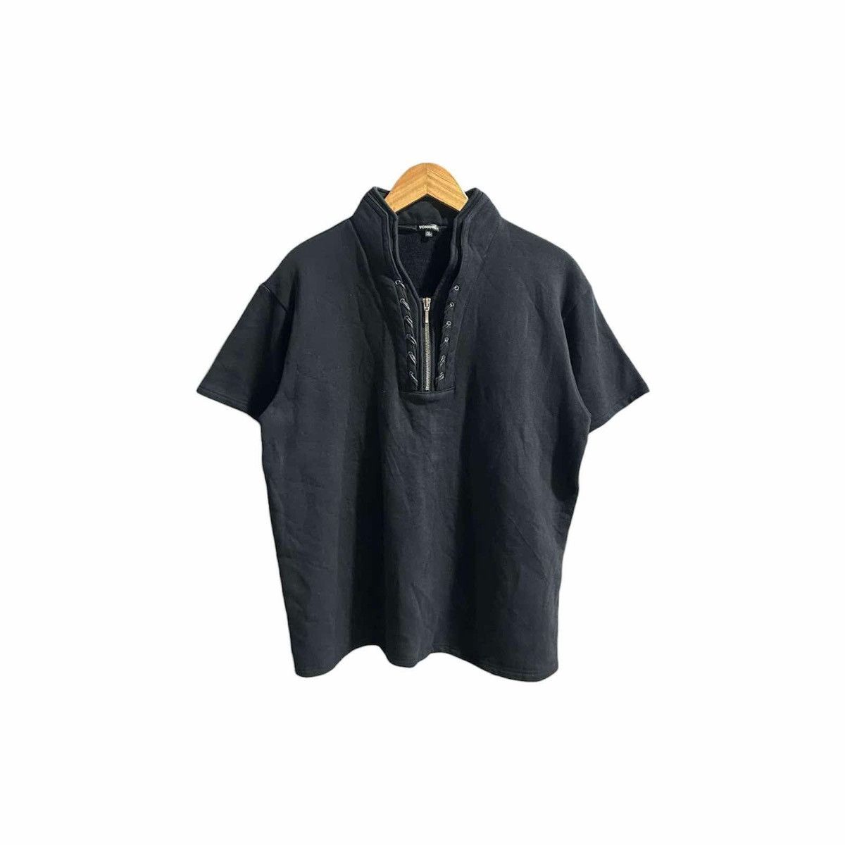 If Six Was Nine × Japanese Brand × KMRii 🔥Sixk Japanese Y2K Laces Up Double Layer Half Zip Shirt Size US XL / EU 56 / 4 - 2 Thumbnail